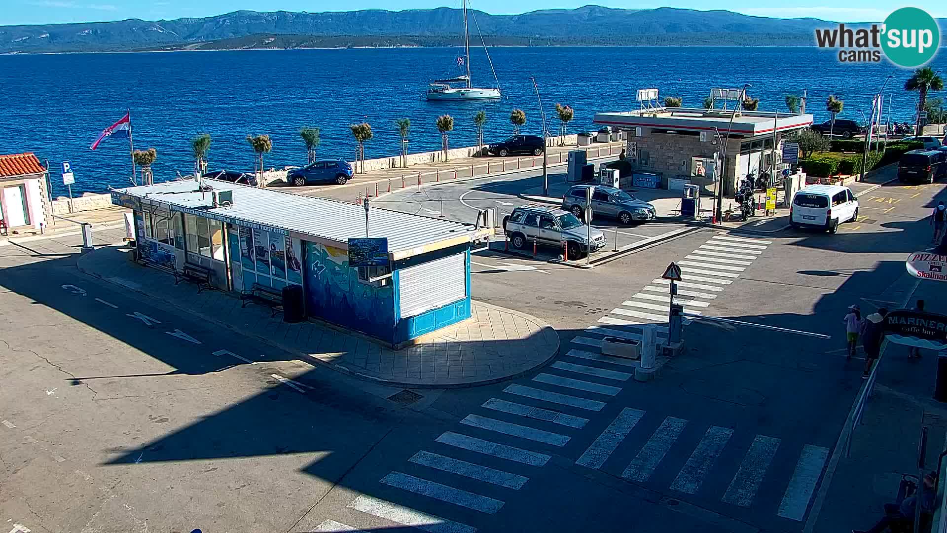 Webcam Bol centre-ville & marina – Vue en direct depuis Bol, île de Brač