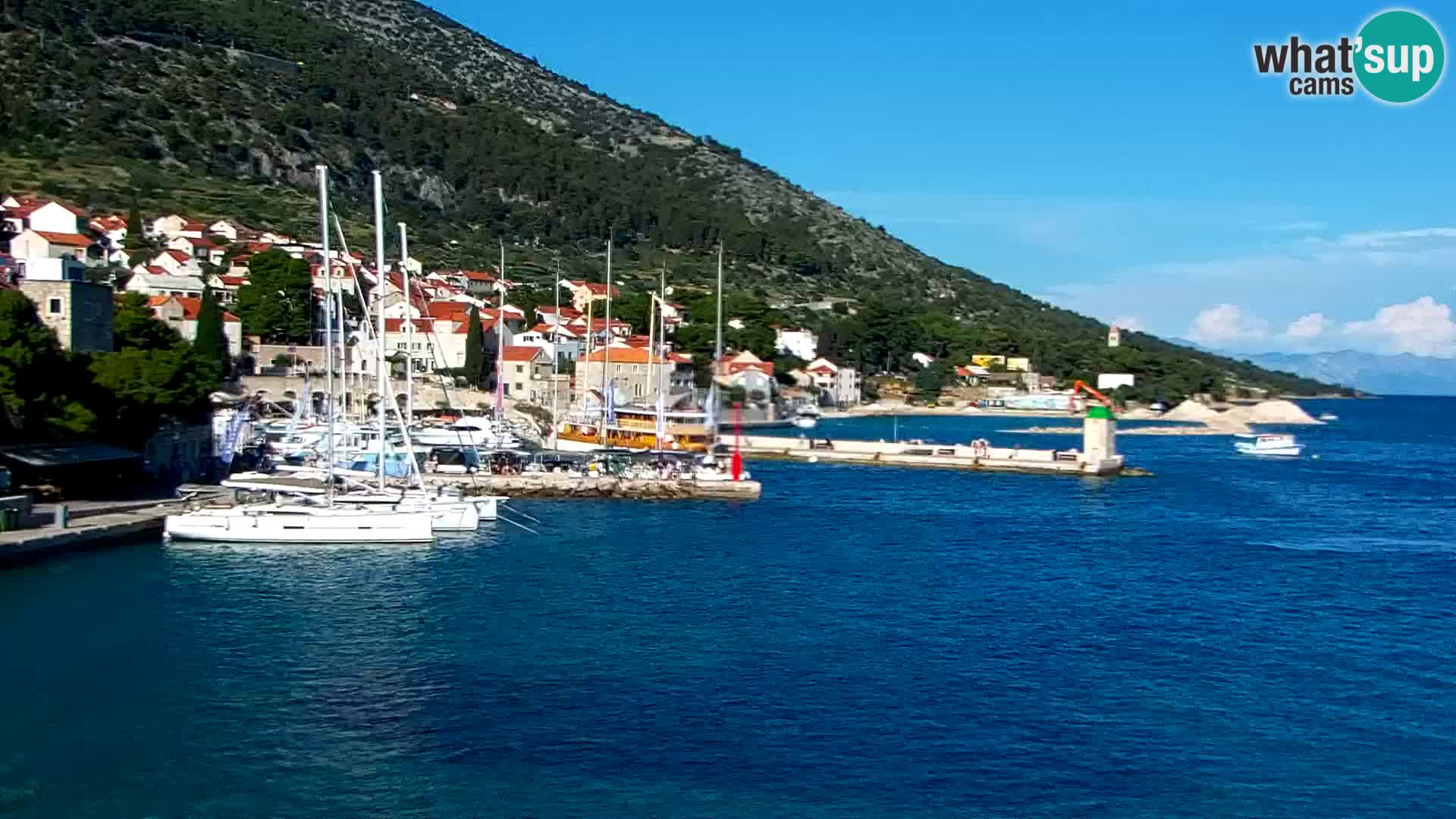 Webcam Bol Hafen & Ortszentrum – Liveblick aus Bol auf der Insel Brač