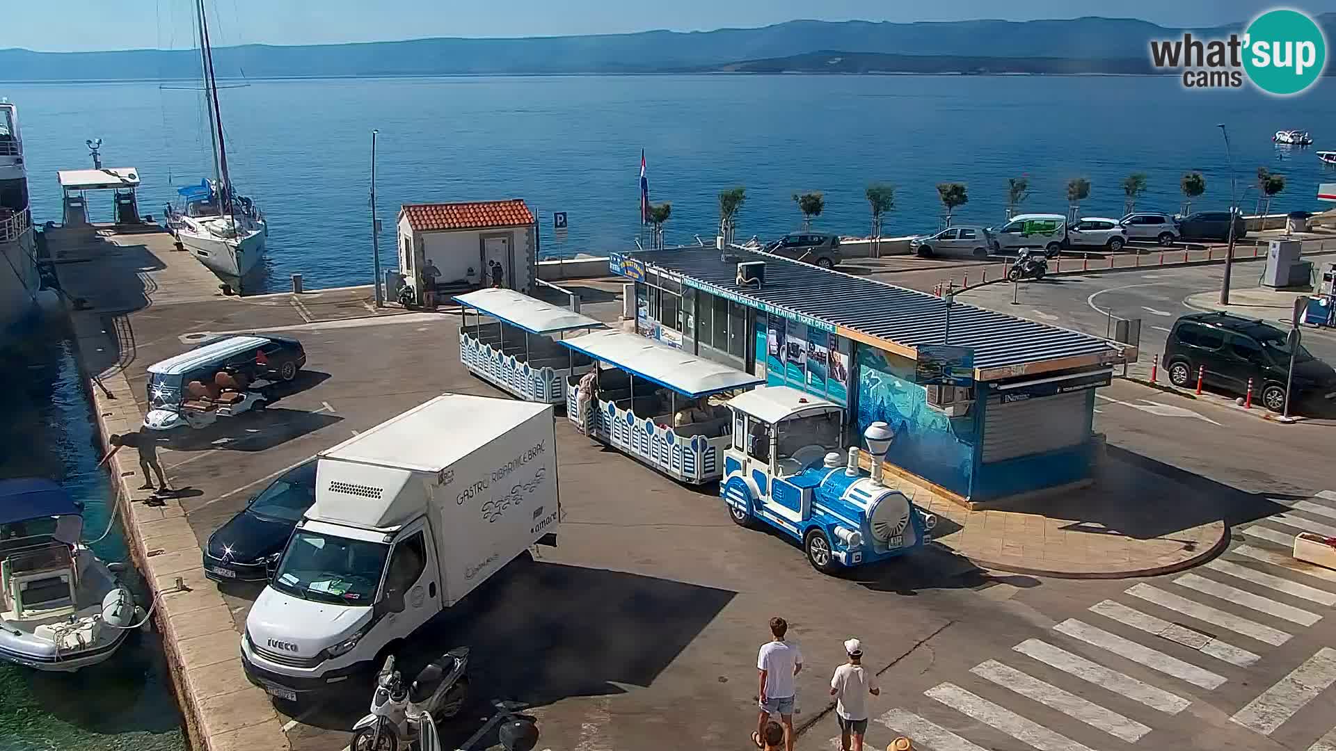 Webcam Bol centre-ville & marina – Vue en direct depuis Bol, île de Brač