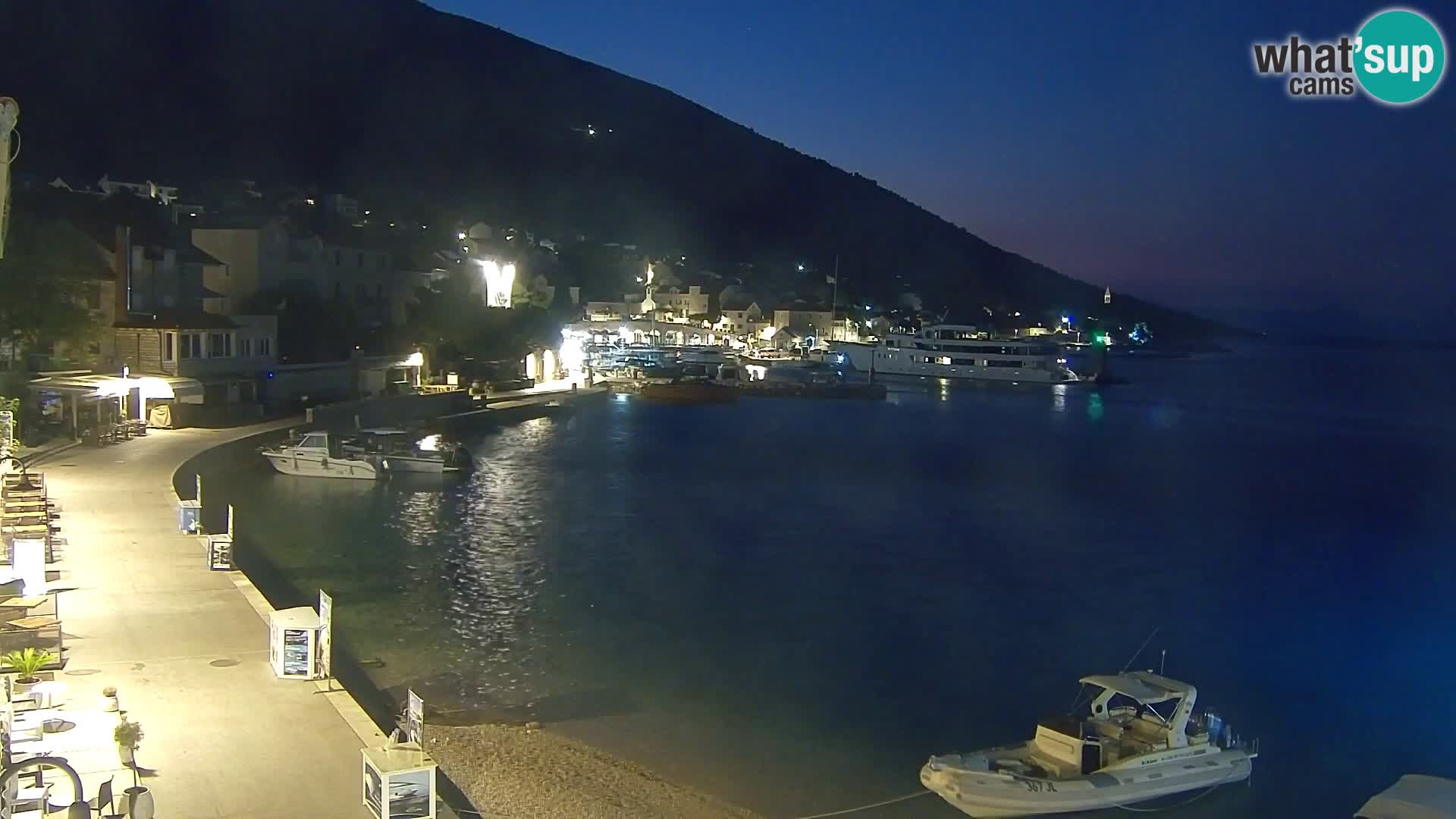 Webcam Bol Hafen & Ortszentrum – Liveblick aus Bol auf der Insel Brač