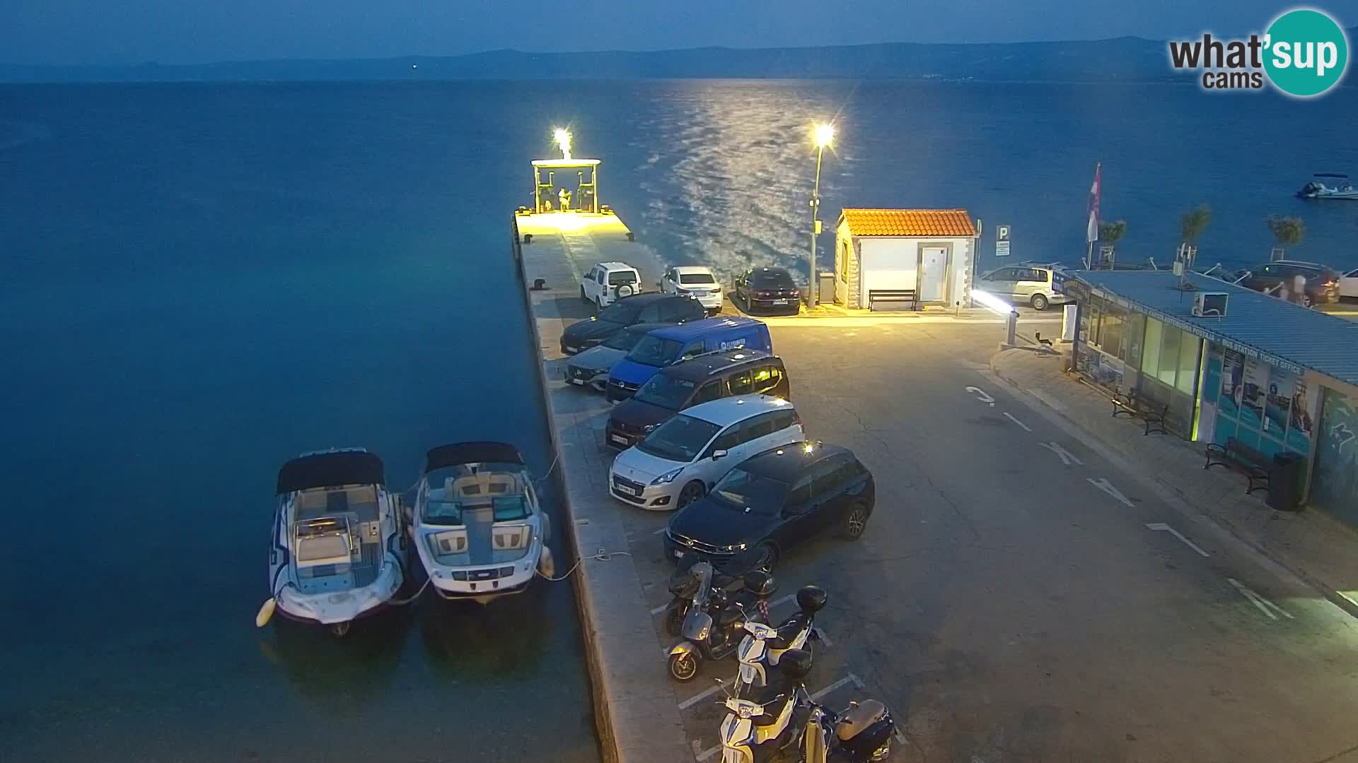 Webcam Bol centre-ville & marina – Vue en direct depuis Bol, île de Brač