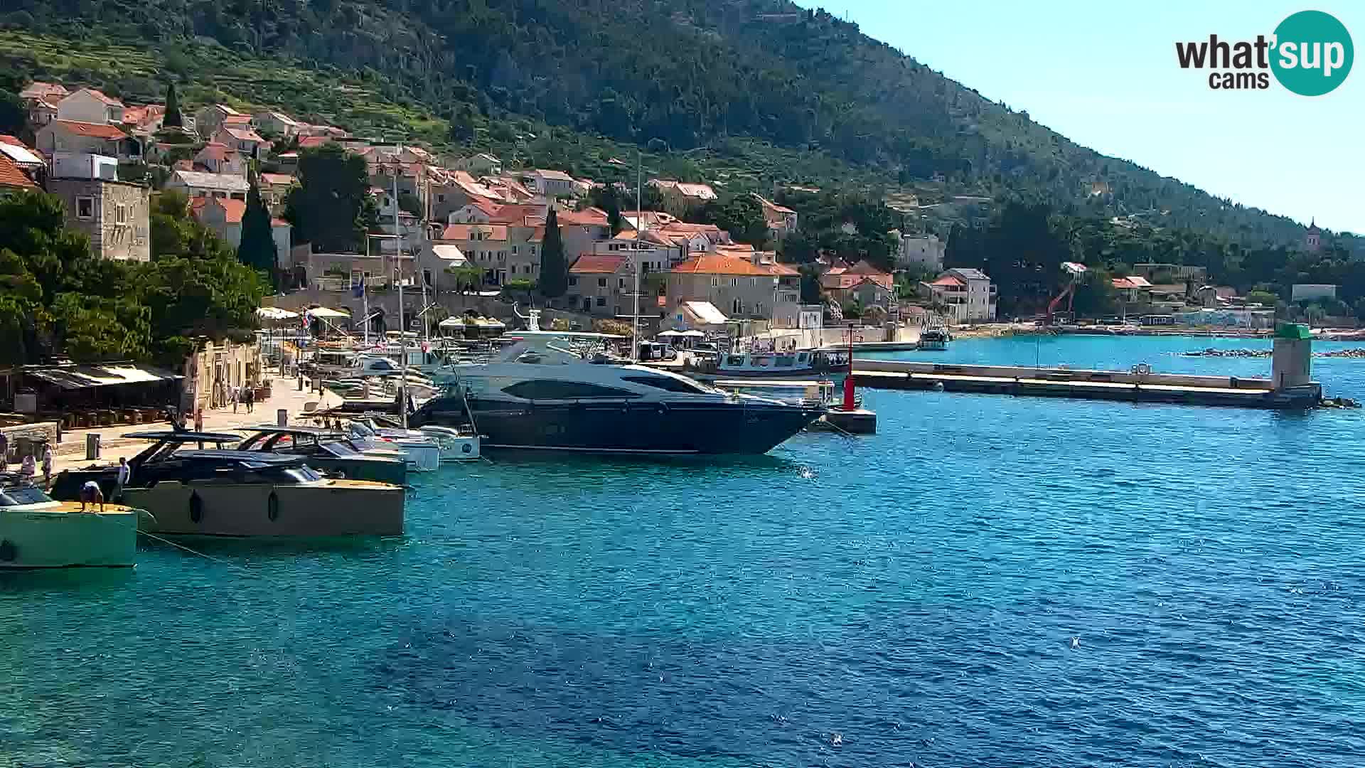 Webcam Bol Centre-Ville & Marina – Vue en direct depuis Bol, île de Brač