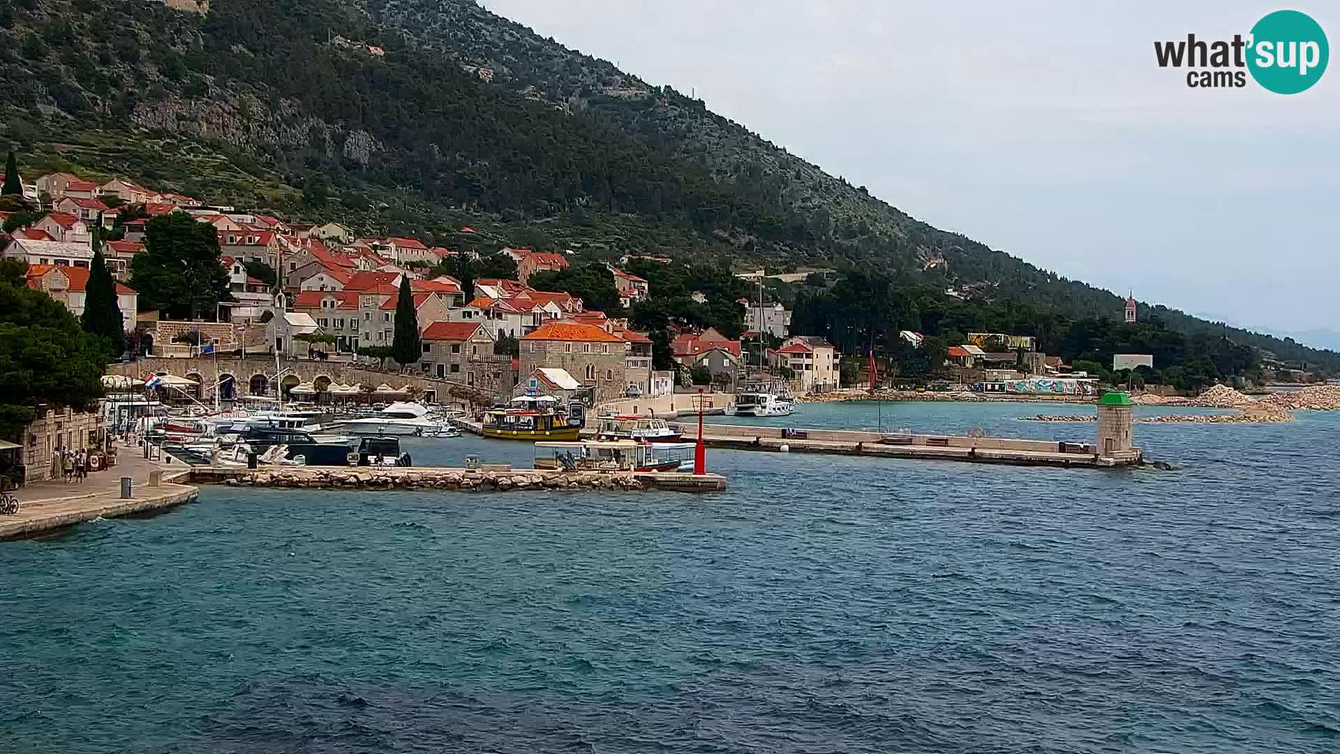Webcam Bol Centre-Ville & Marina – Vue en direct depuis Bol, île de Brač
