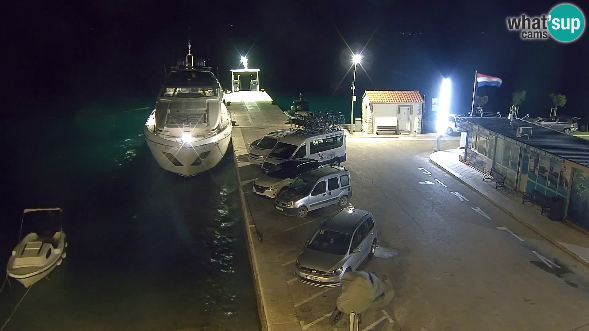 Webcam Bol Centro e Marina – Vista live dal porto di Bol