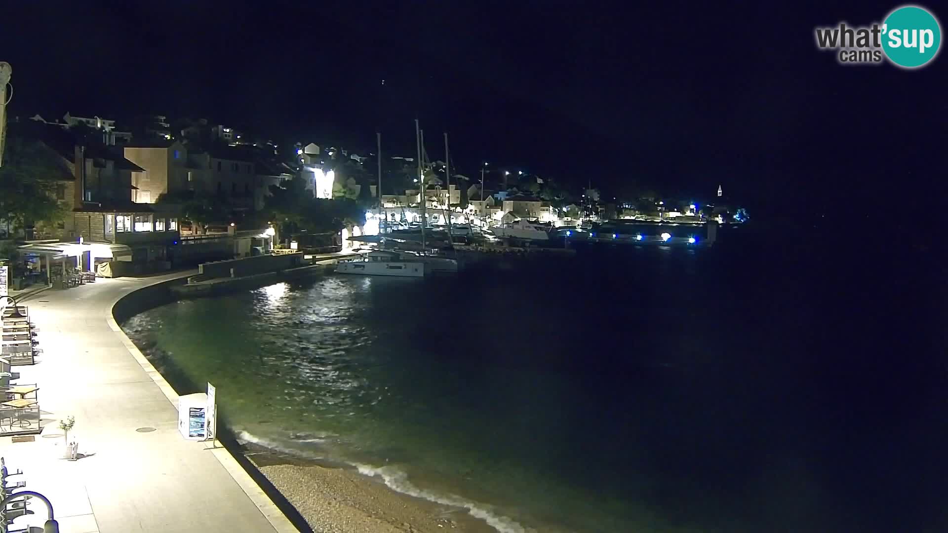 Webcam Bol Centre-Ville & Marina – Vue en direct depuis Bol, île de Brač