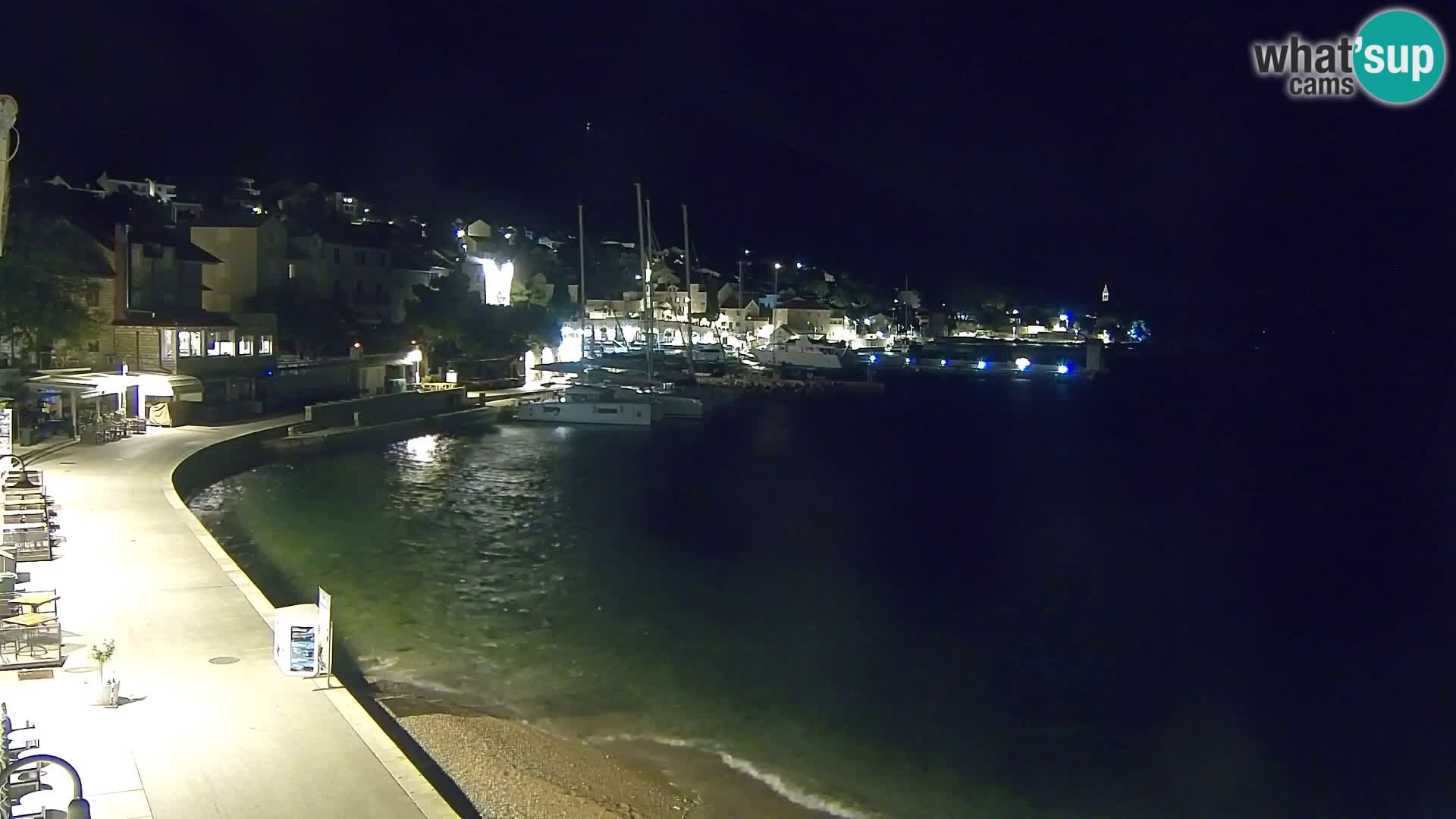 Spletna kamera Bol – Center mesta in marina v živo