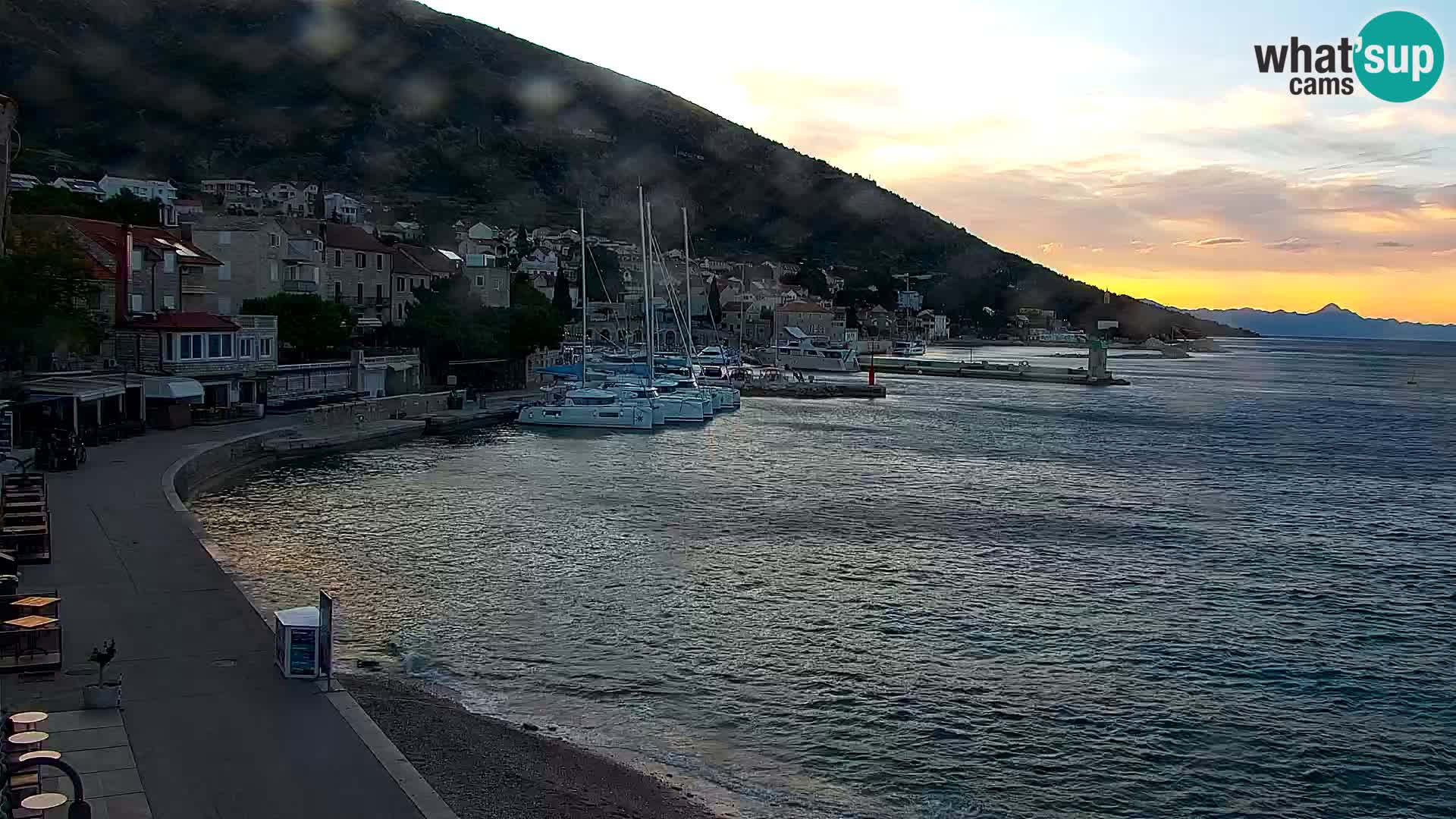 Webcam Bol centre-ville & marina – Vue en direct depuis Bol, île de Brač