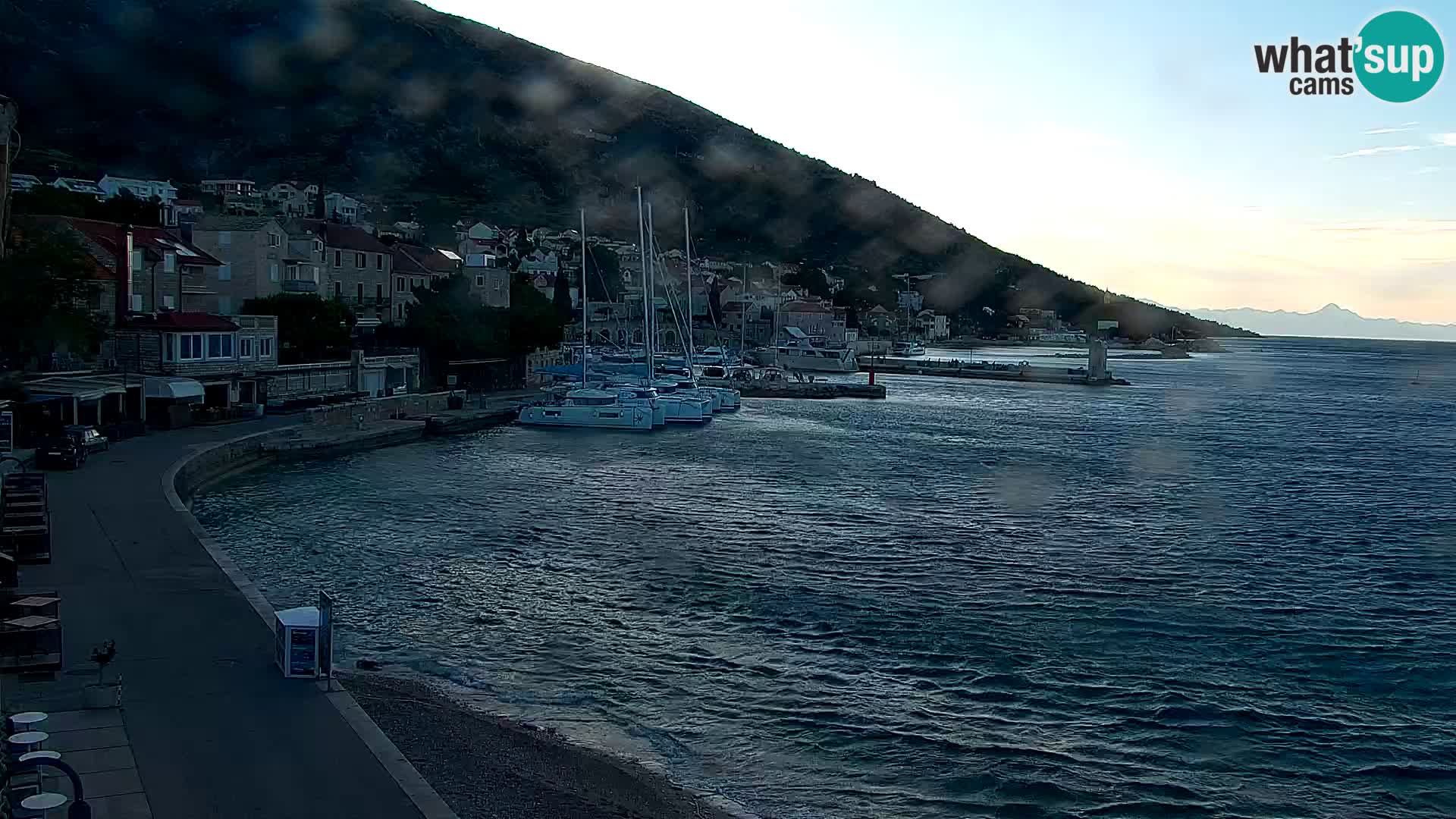 Webcam Bol Centre-Ville & Marina – Vue en direct depuis Bol, île de Brač