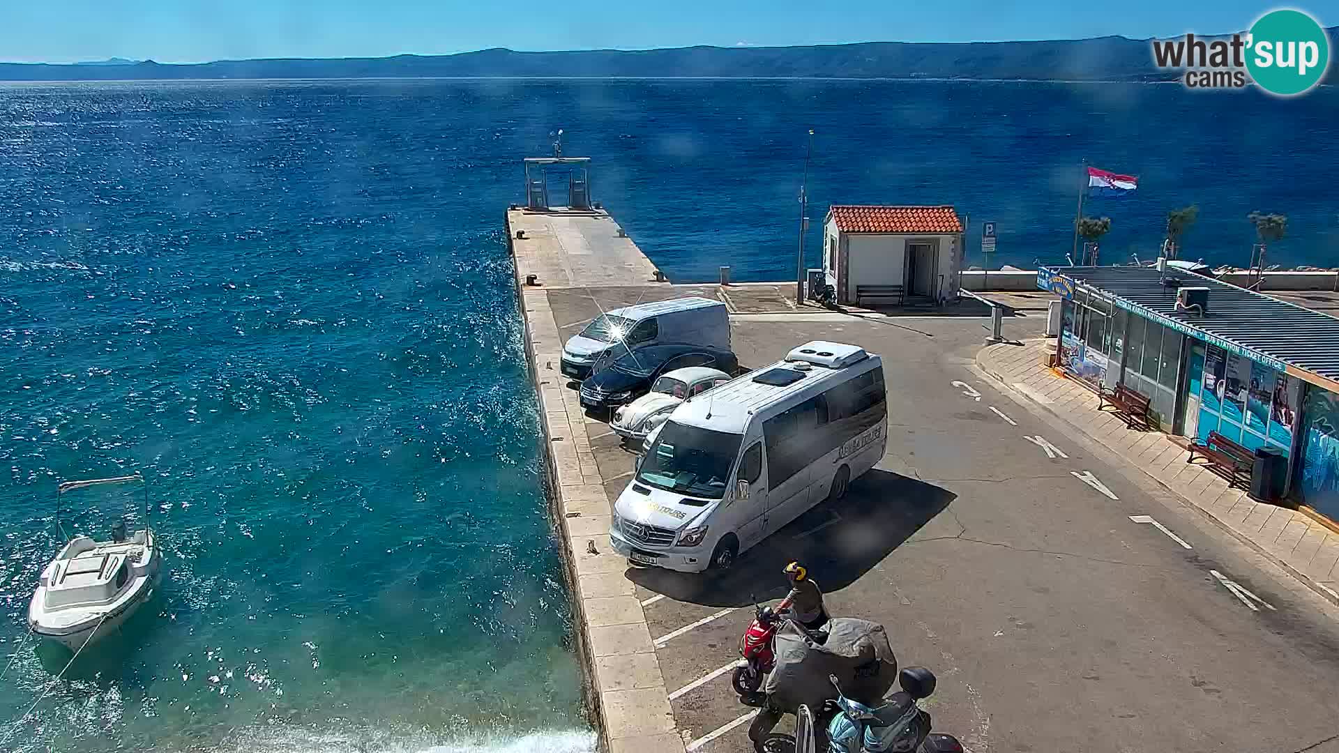Webcam Bol centre-ville & marina – Vue en direct depuis Bol, île de Brač