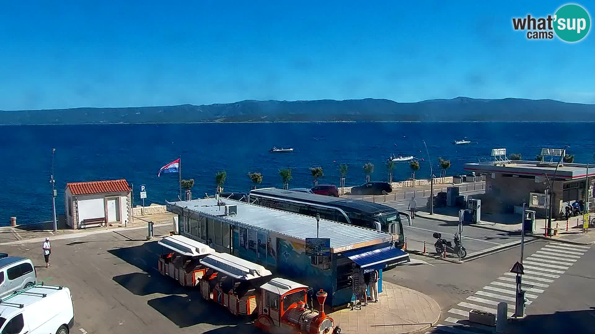 Webcam Bol centre-ville & marina – Vue en direct depuis Bol, île de Brač