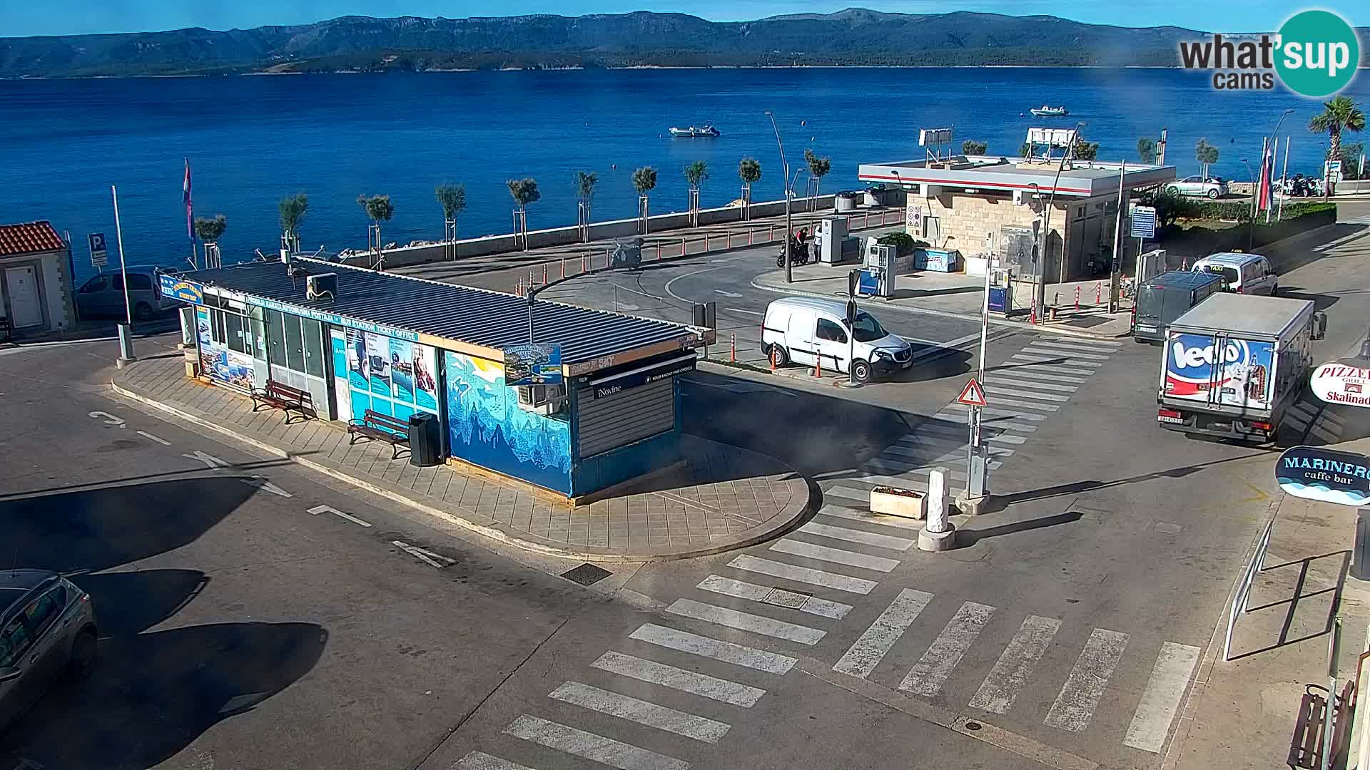 Webcam Bol centre-ville & marina – Vue en direct depuis Bol, île de Brač