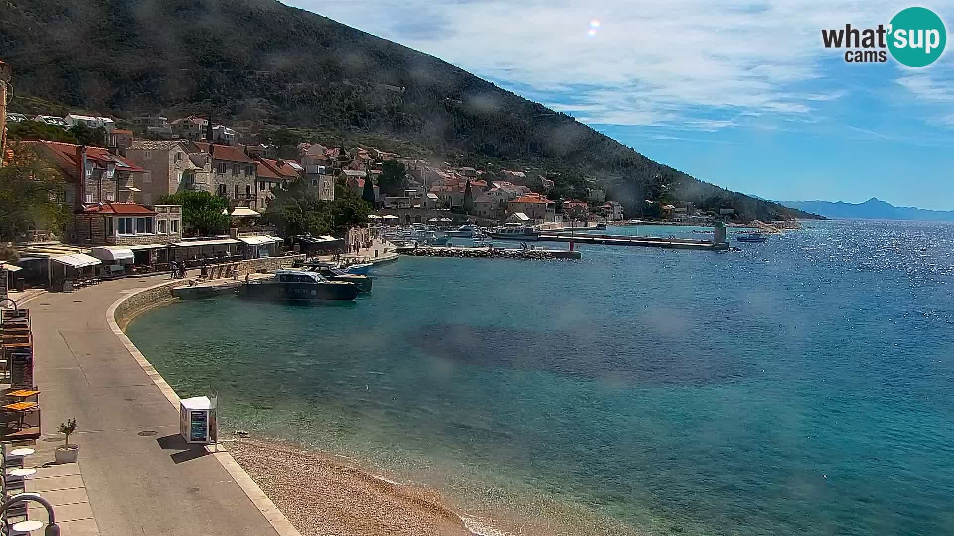 Webcam Bol centre-ville & marina – Vue en direct depuis Bol, île de Brač