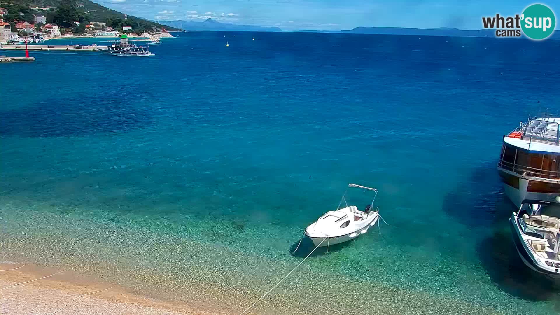 Webcam Bol Hafen & Ortszentrum – Liveblick aus Bol auf der Insel Brač