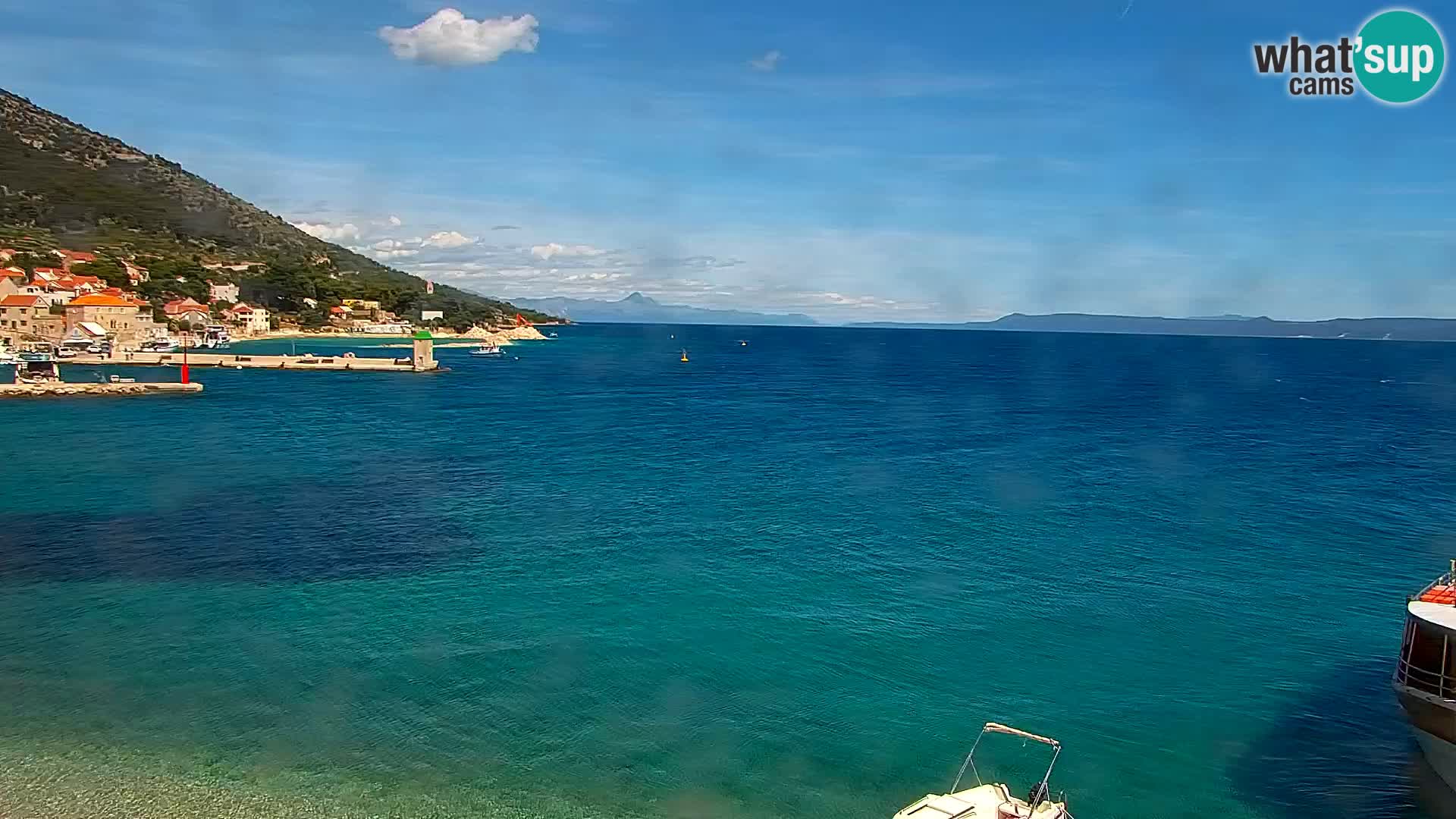 Webcam Bol Centre-Ville & Marina – Vue en direct depuis Bol, île de Brač