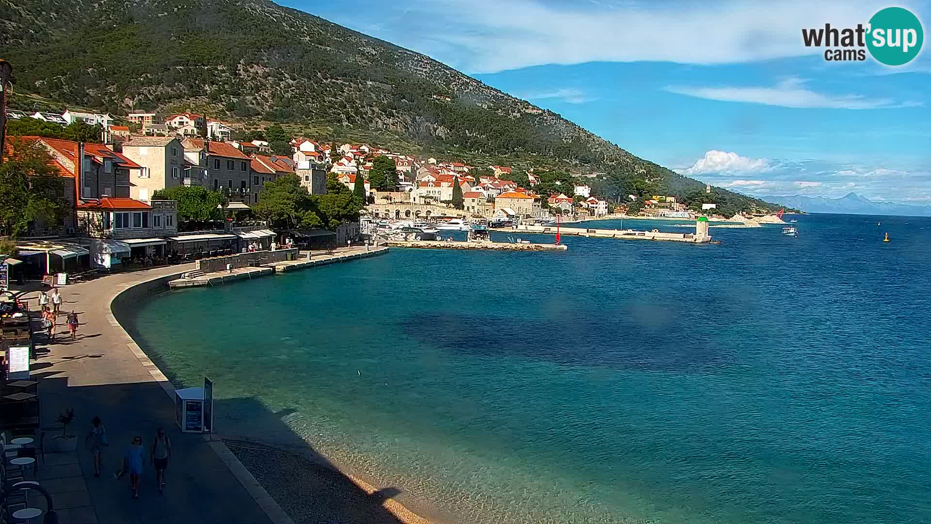 Webcam Bol Hafen & Ortszentrum – Liveblick aus Bol auf der Insel Brač