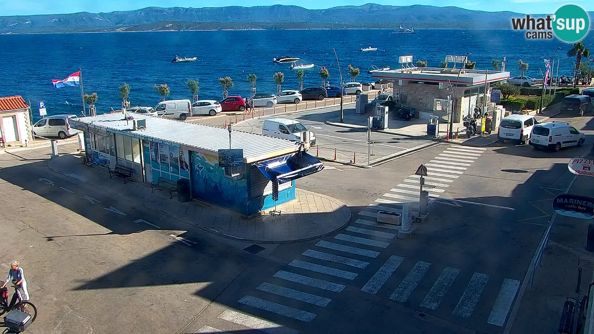 Webcam Bol Centre-Ville & Marina – Vue en direct depuis Bol, île de Brač
