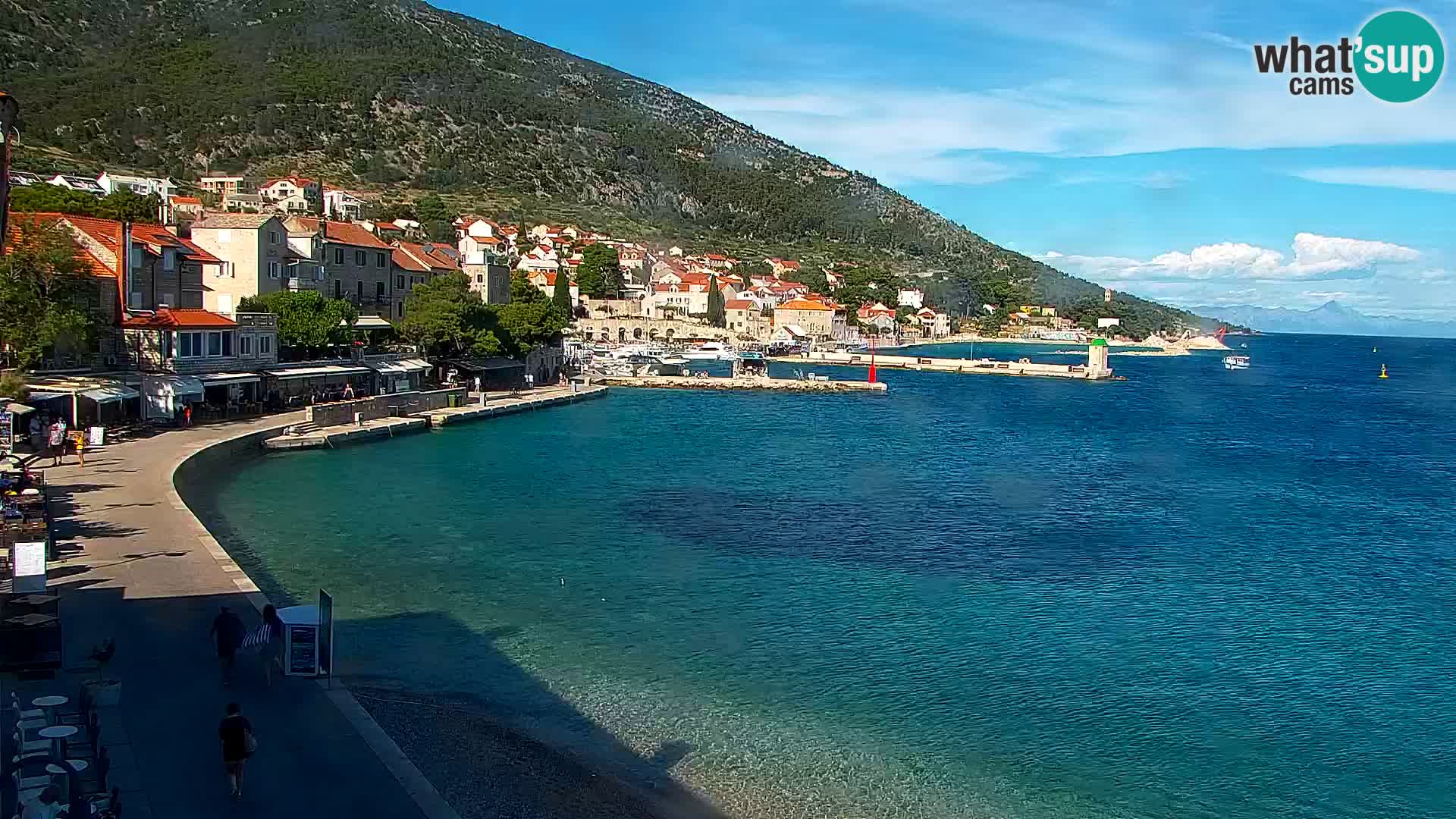 Webcam Bol centre-ville & marina – Vue en direct depuis Bol, île de Brač