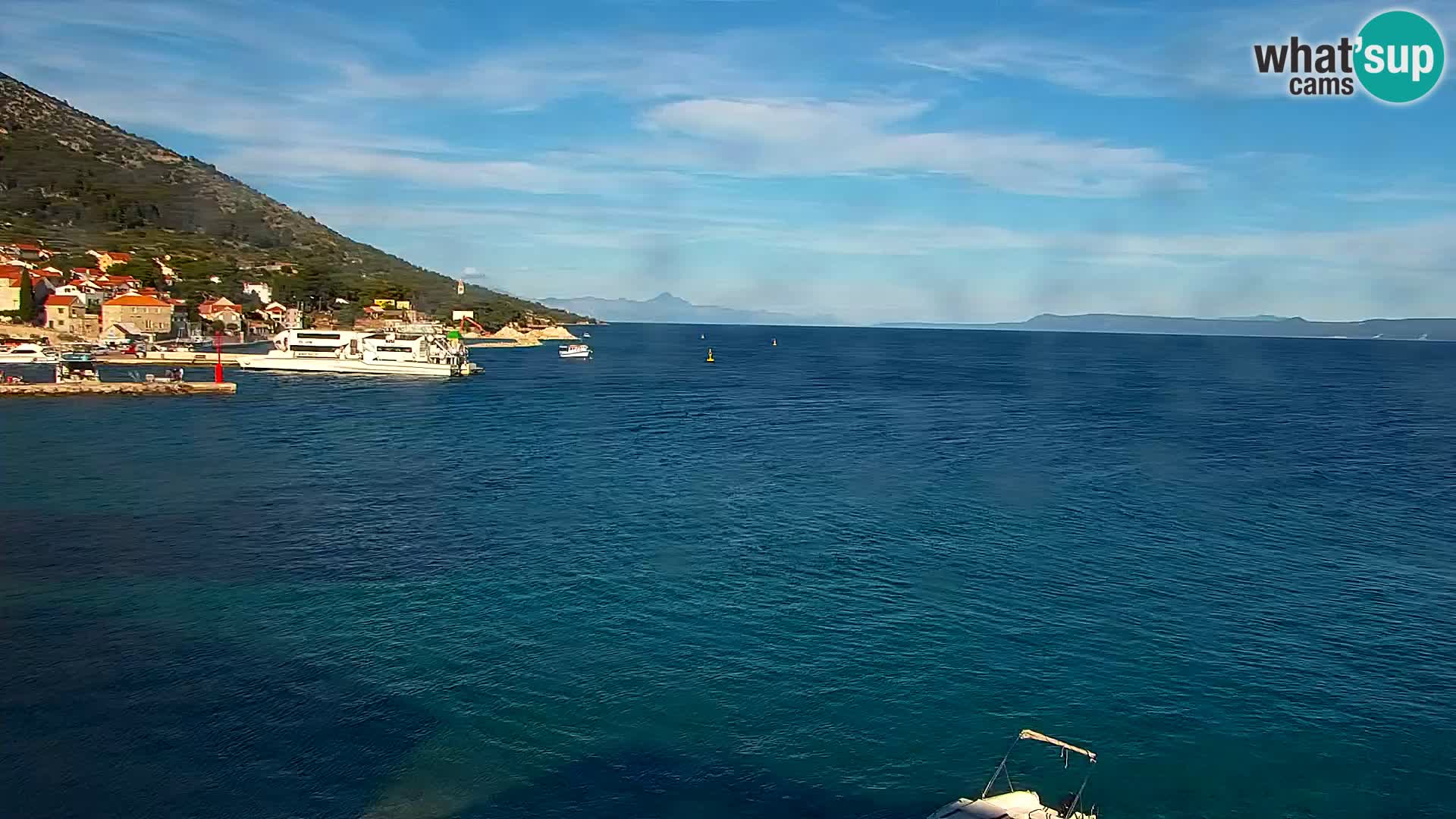 Webcam Bol centre-ville & marina – Vue en direct depuis Bol, île de Brač
