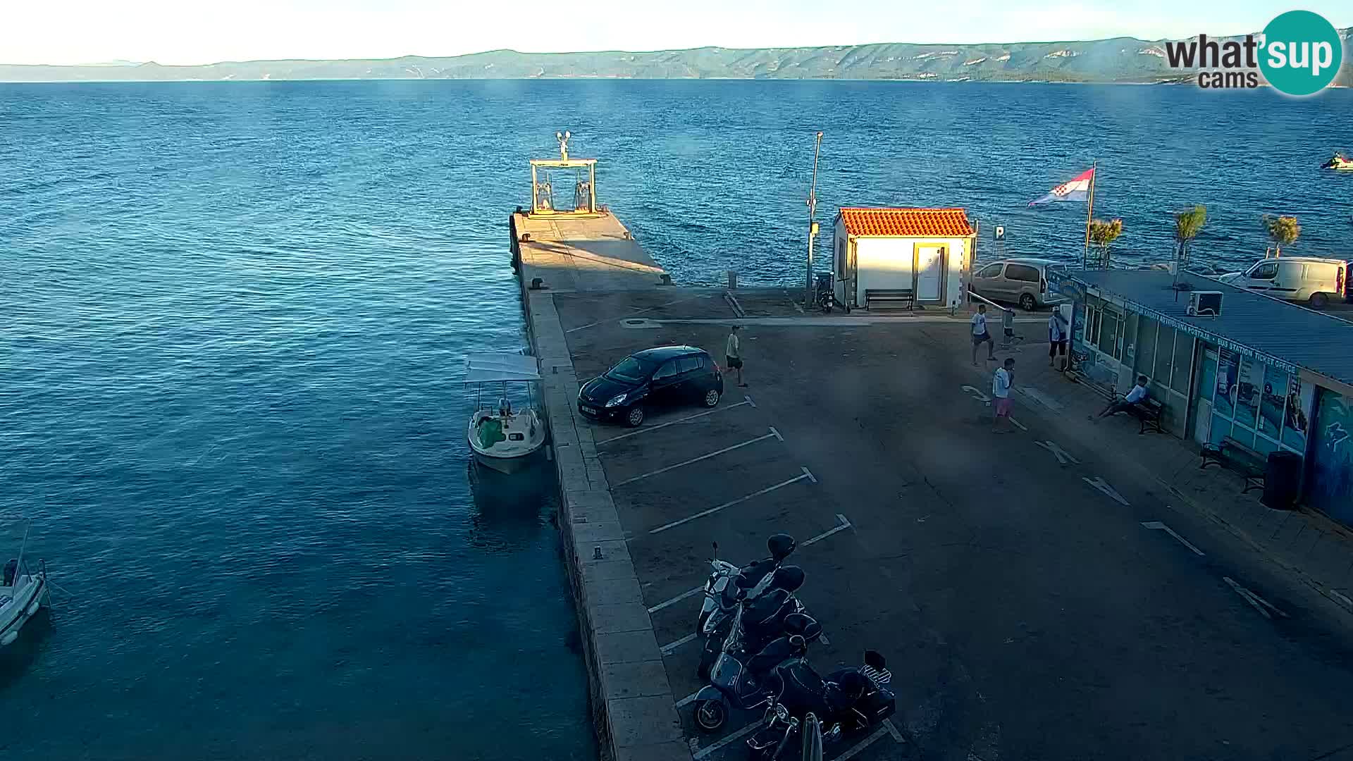 Webcam Bol centre-ville & marina – Vue en direct depuis Bol, île de Brač