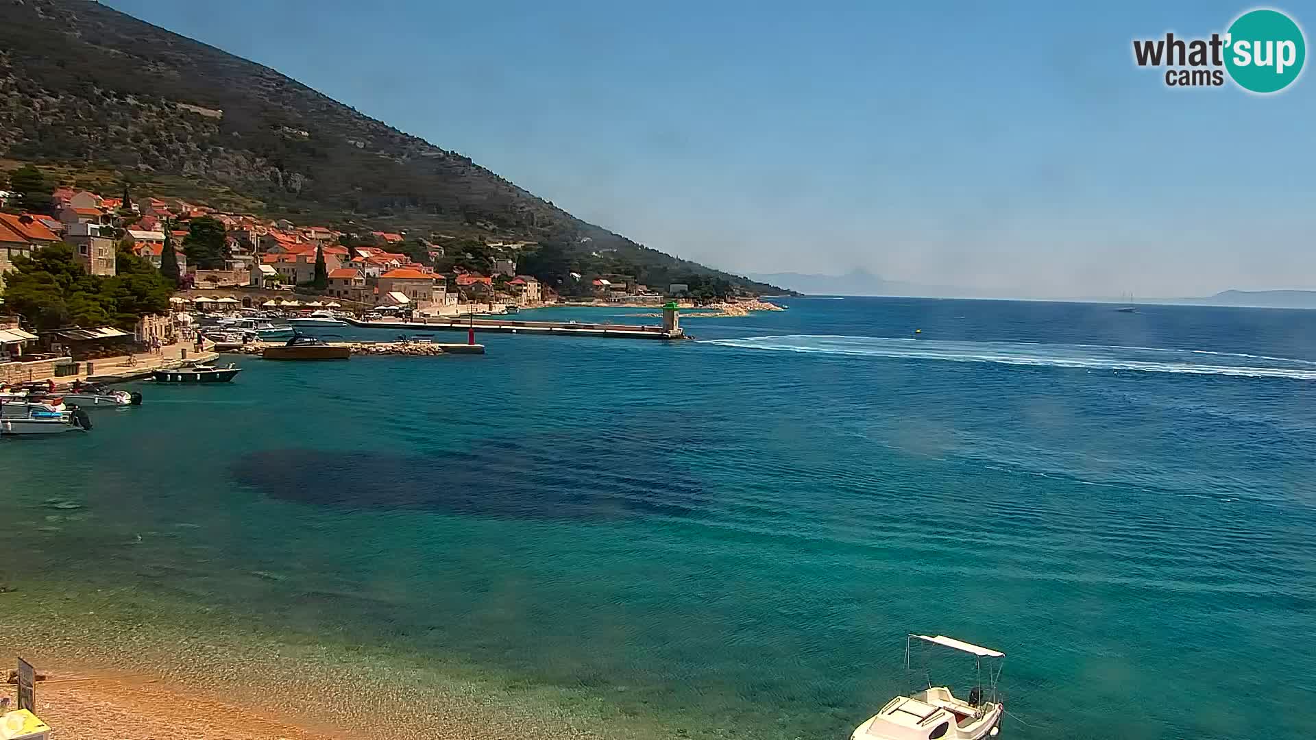Webcam Bol Centre-Ville & Marina – Vue en direct depuis Bol, île de Brač
