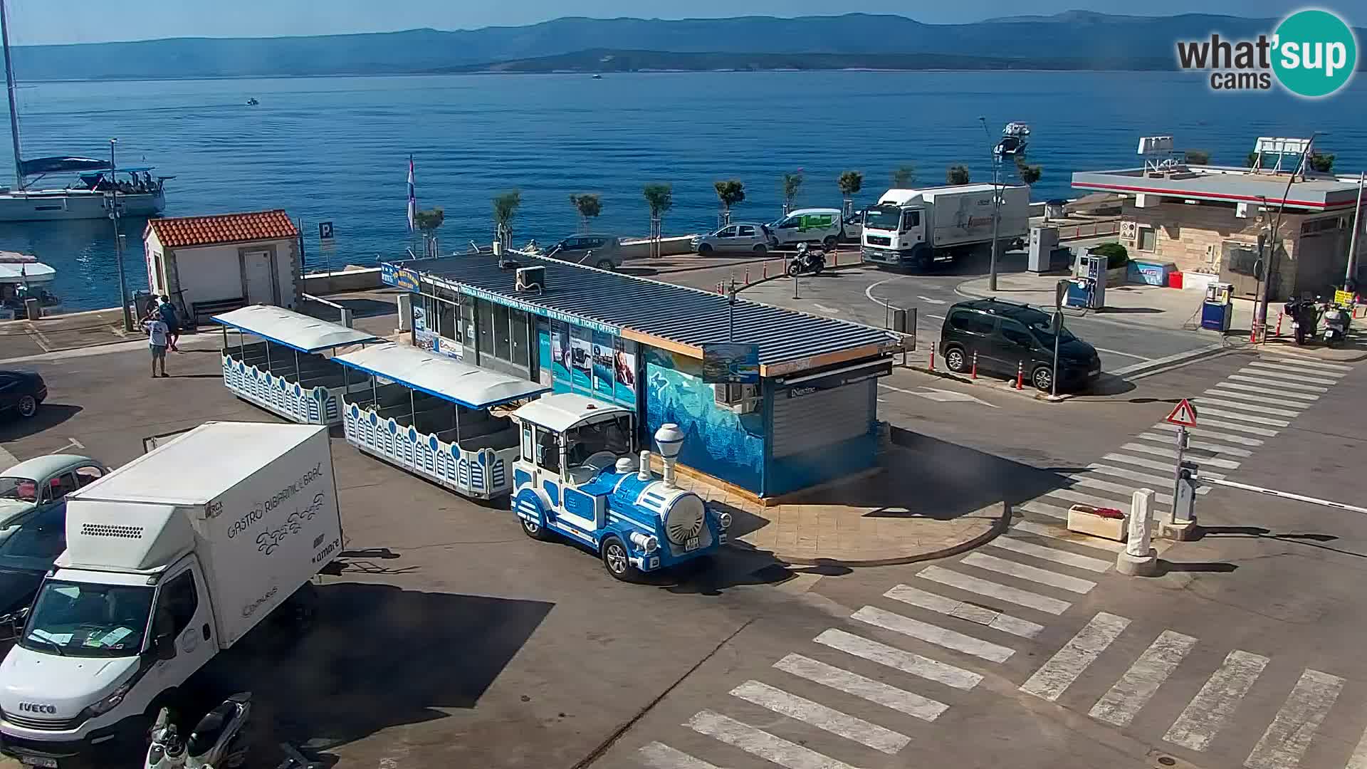 Webcam Bol centre-ville & marina – Vue en direct depuis Bol, île de Brač