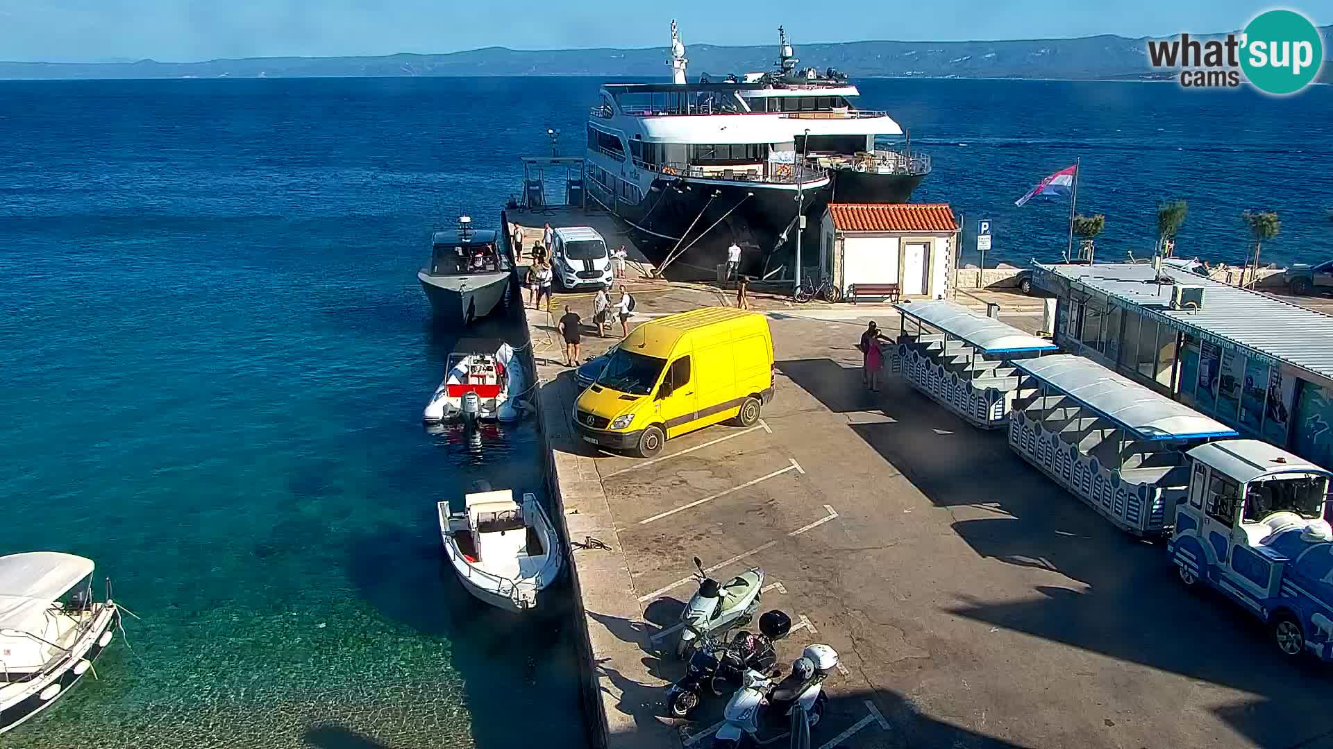 Webcam Bol Centre-Ville & Marina – Vue en direct depuis Bol, île de Brač