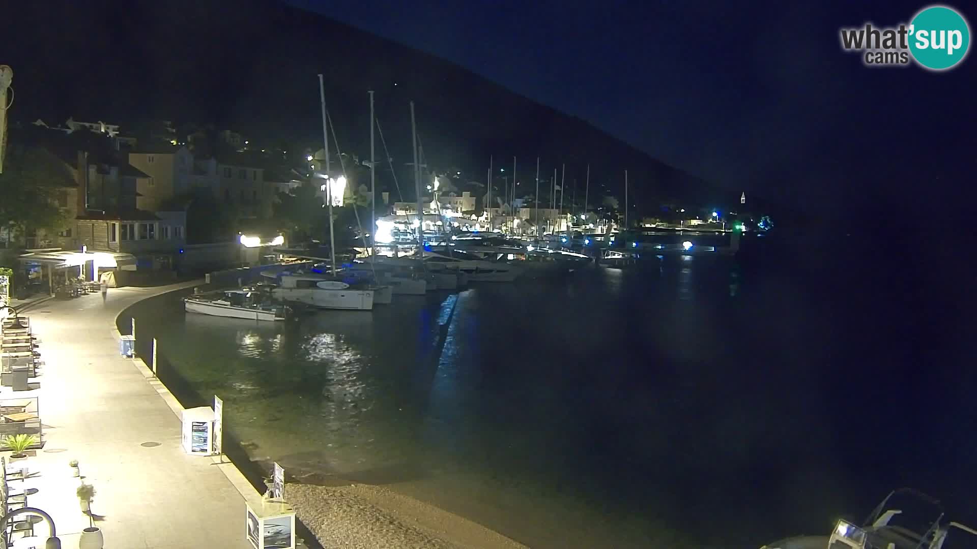 Webcam Bol centre-ville & marina – Vue en direct depuis Bol, île de Brač