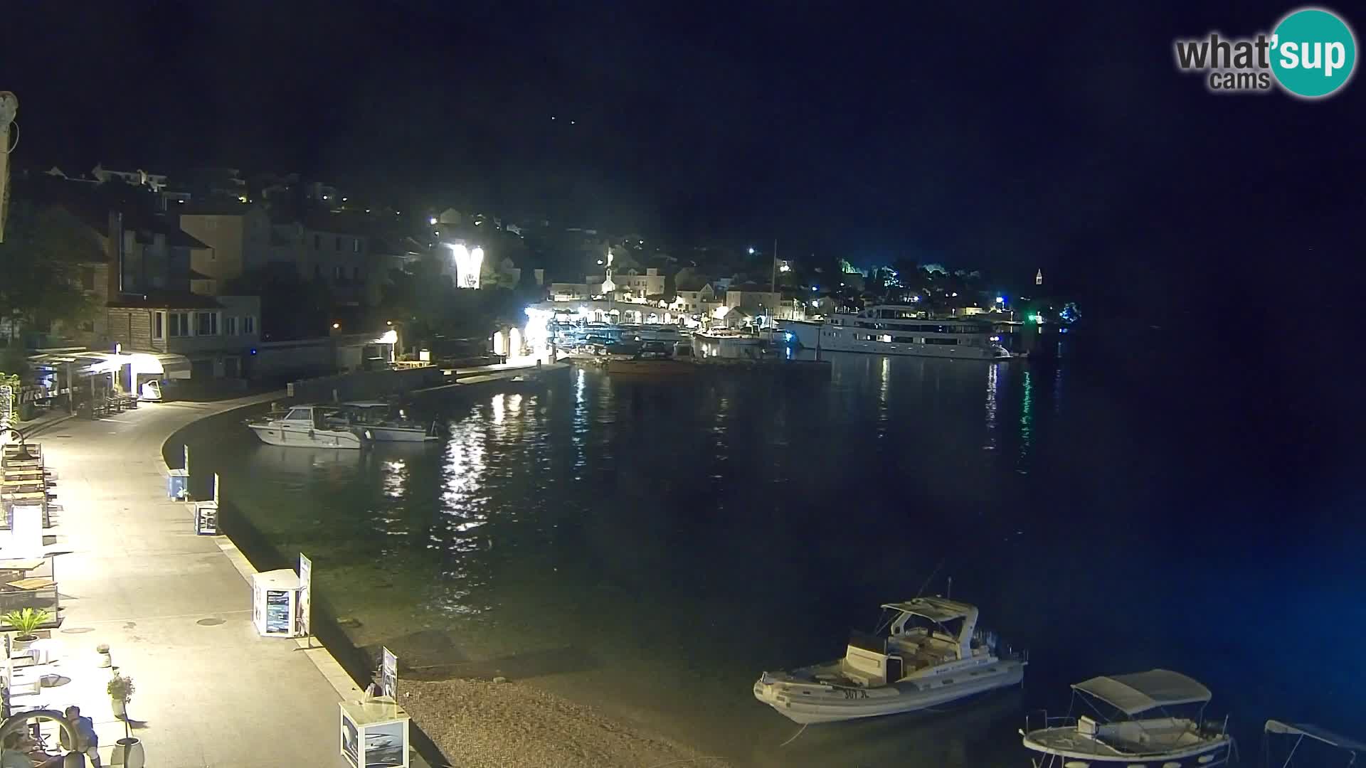 Spletna kamera Bol – Center mesta in marina v živo