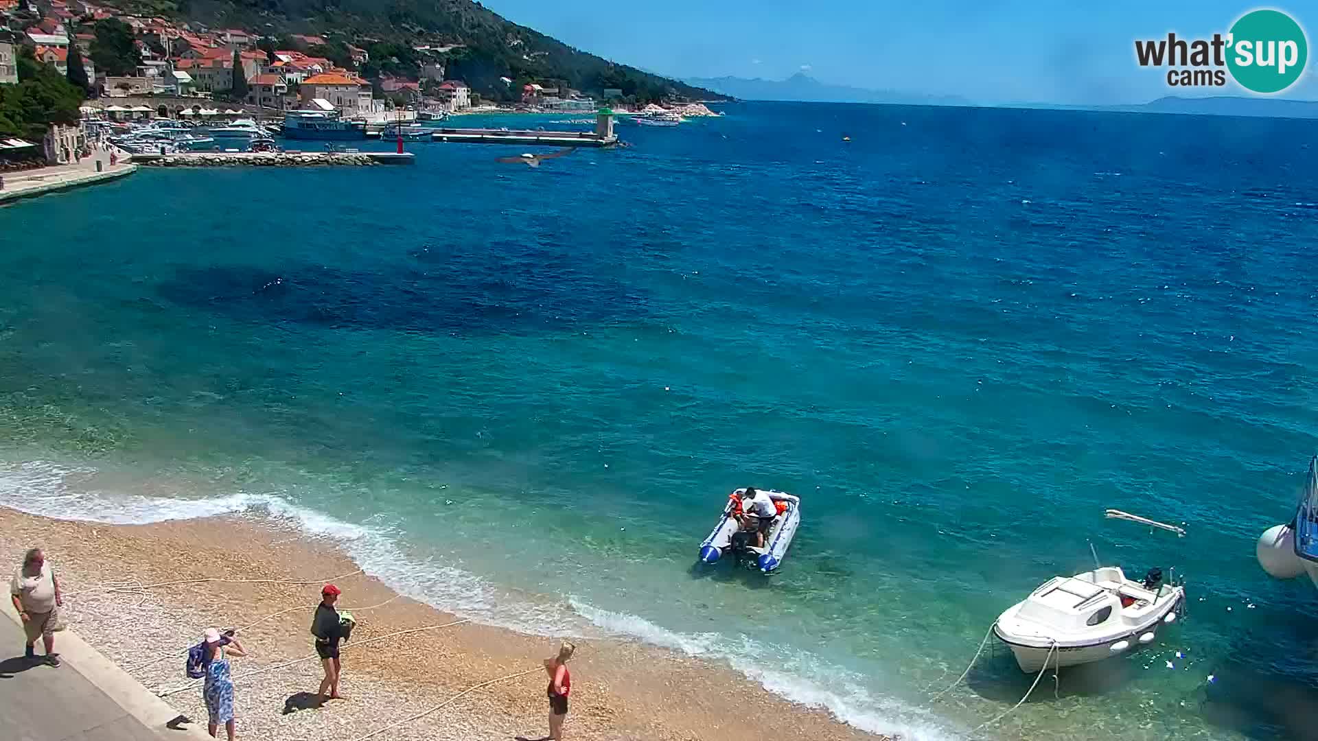 Webcam Bol centre-ville & marina – Vue en direct depuis Bol, île de Brač