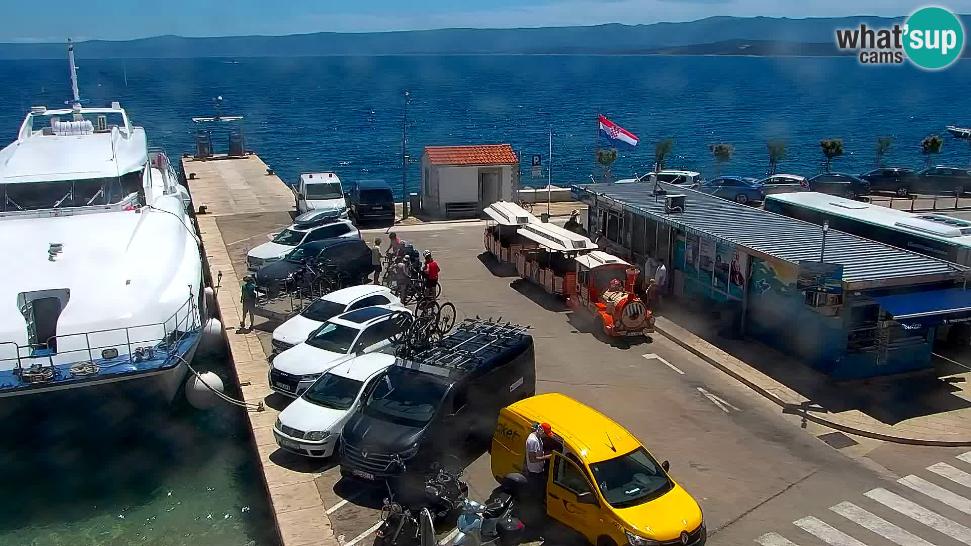 Webcam Bol centre-ville & marina – Vue en direct depuis Bol, île de Brač