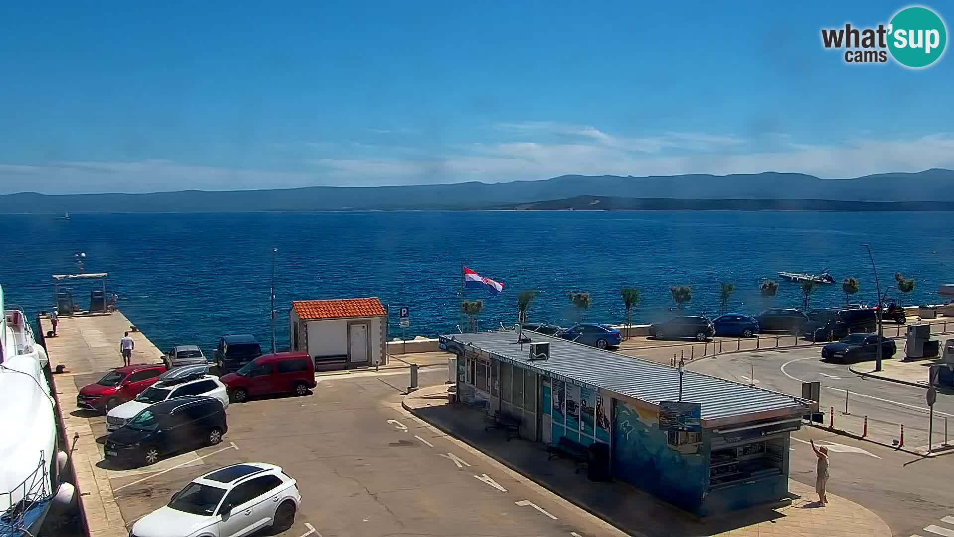 Webcam Bol Hafen & Ortszentrum – Liveblick aus Bol auf der Insel Brač