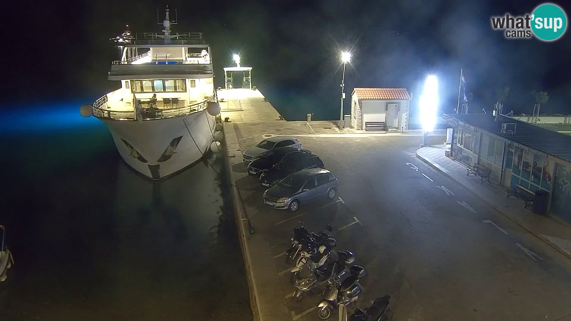 Spletna kamera Bol – Center mesta in marina v živo