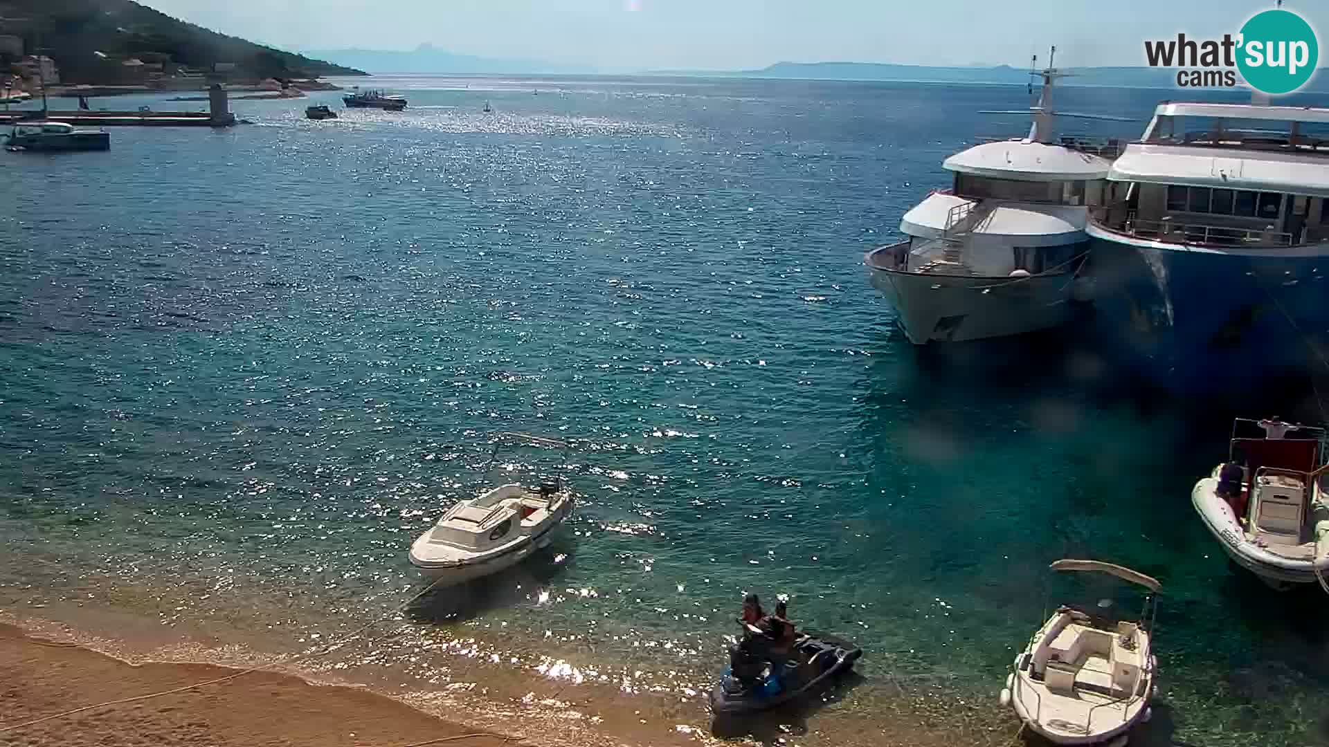 Webcam Bol Centre-Ville & Marina – Vue en direct depuis Bol, île de Brač