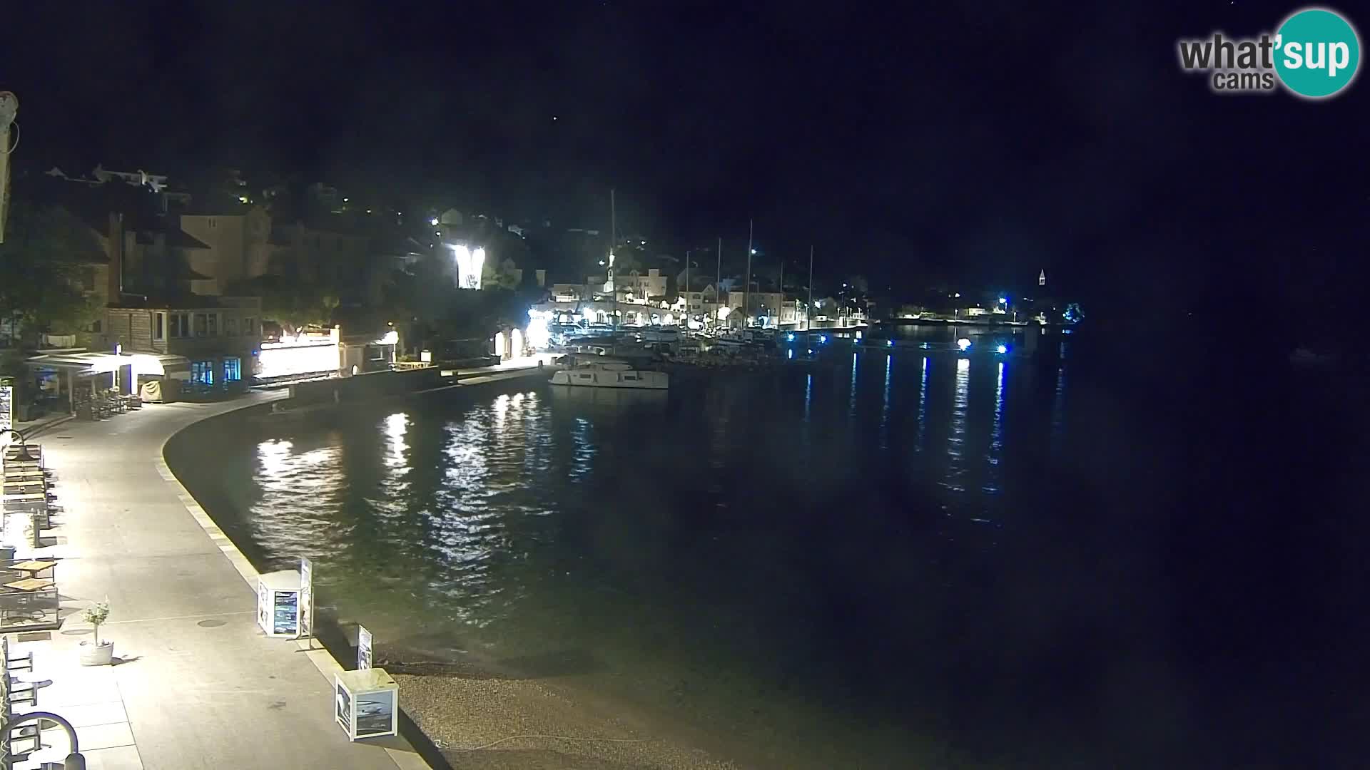 Spletna kamera Bol – Center mesta in marina v živo