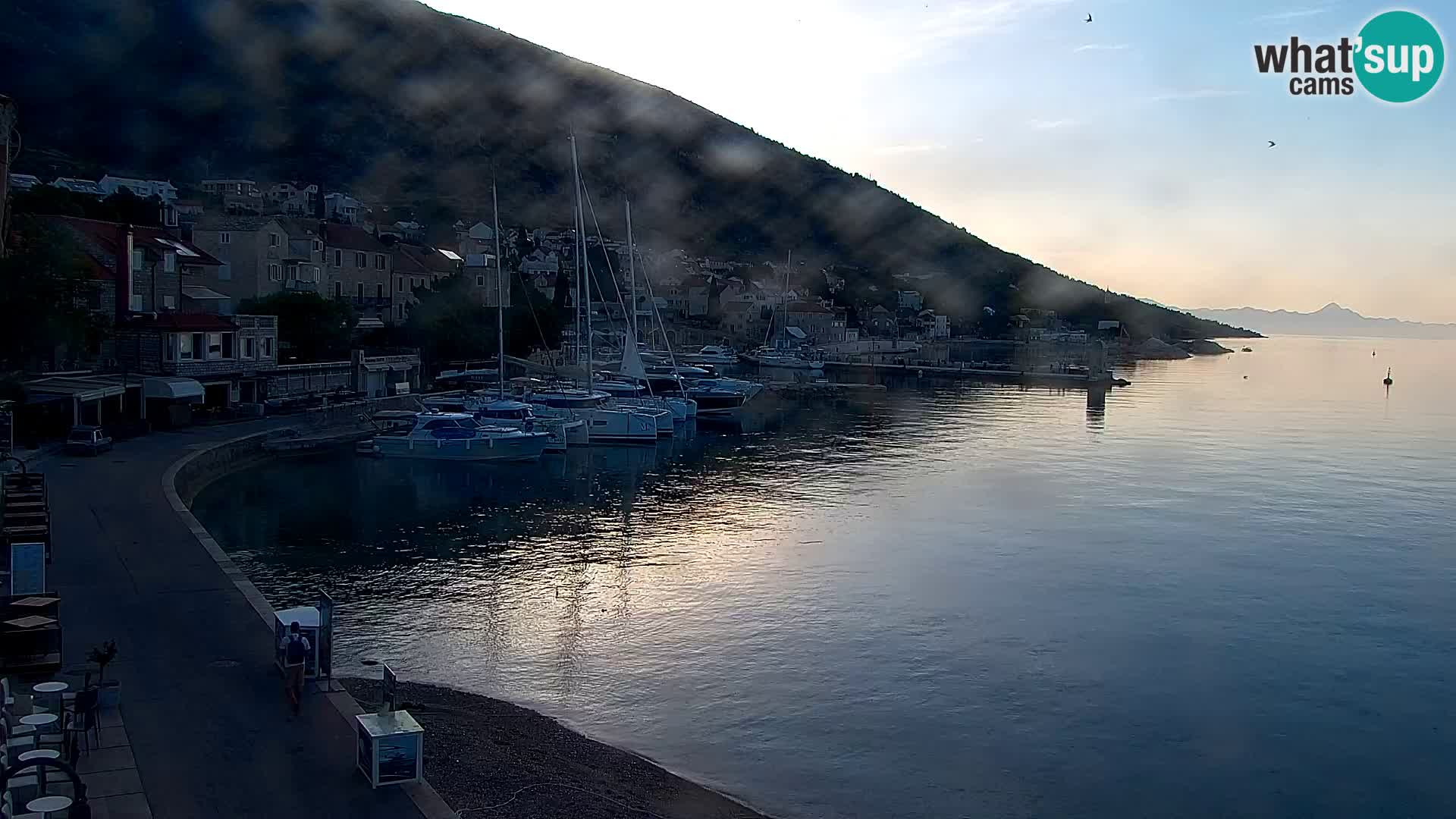 Webcam Bol centre-ville & marina – Vue en direct depuis Bol, île de Brač