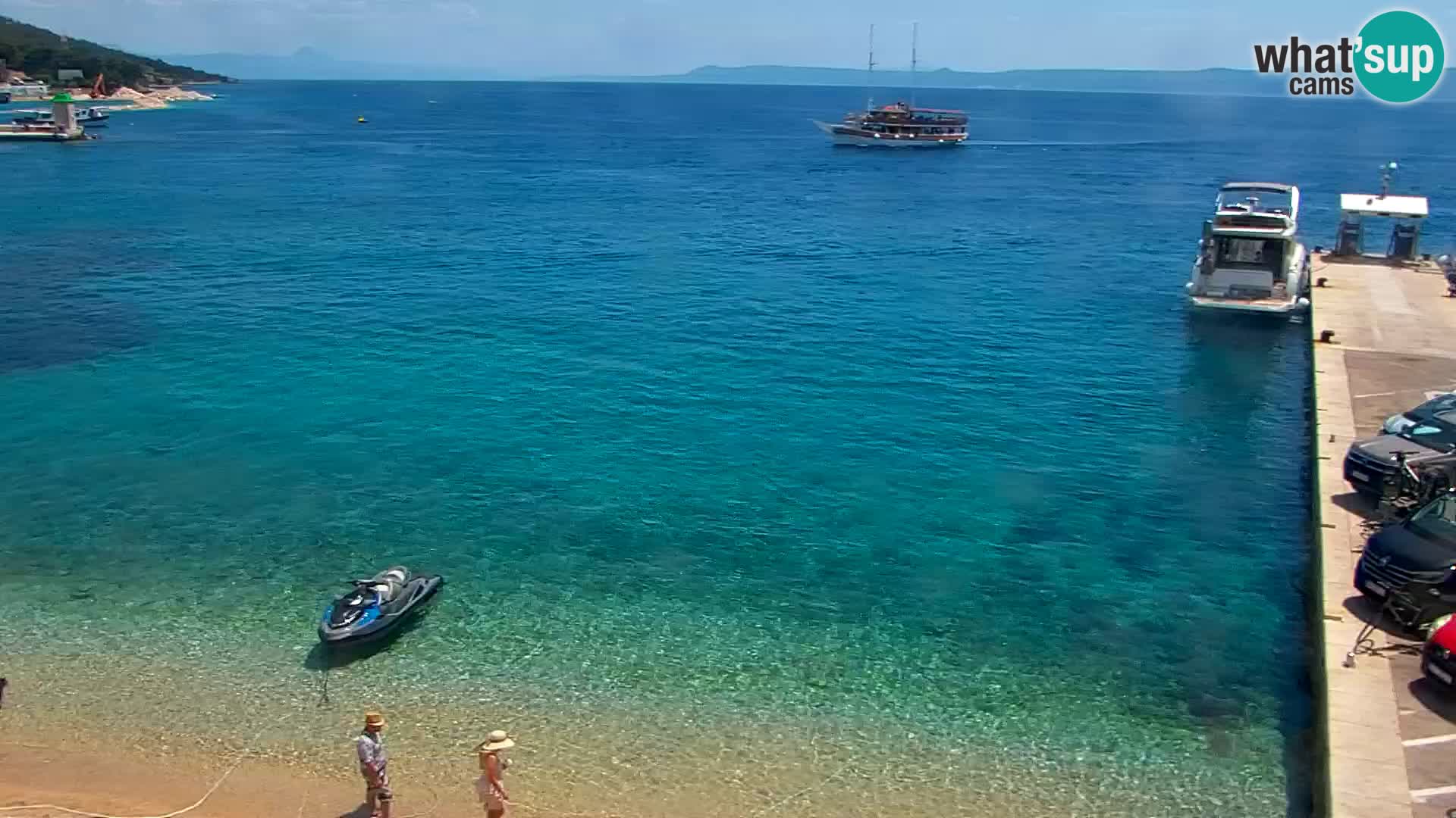 Webcam Bol Centro e Marina – Vista live dal porto di Bol