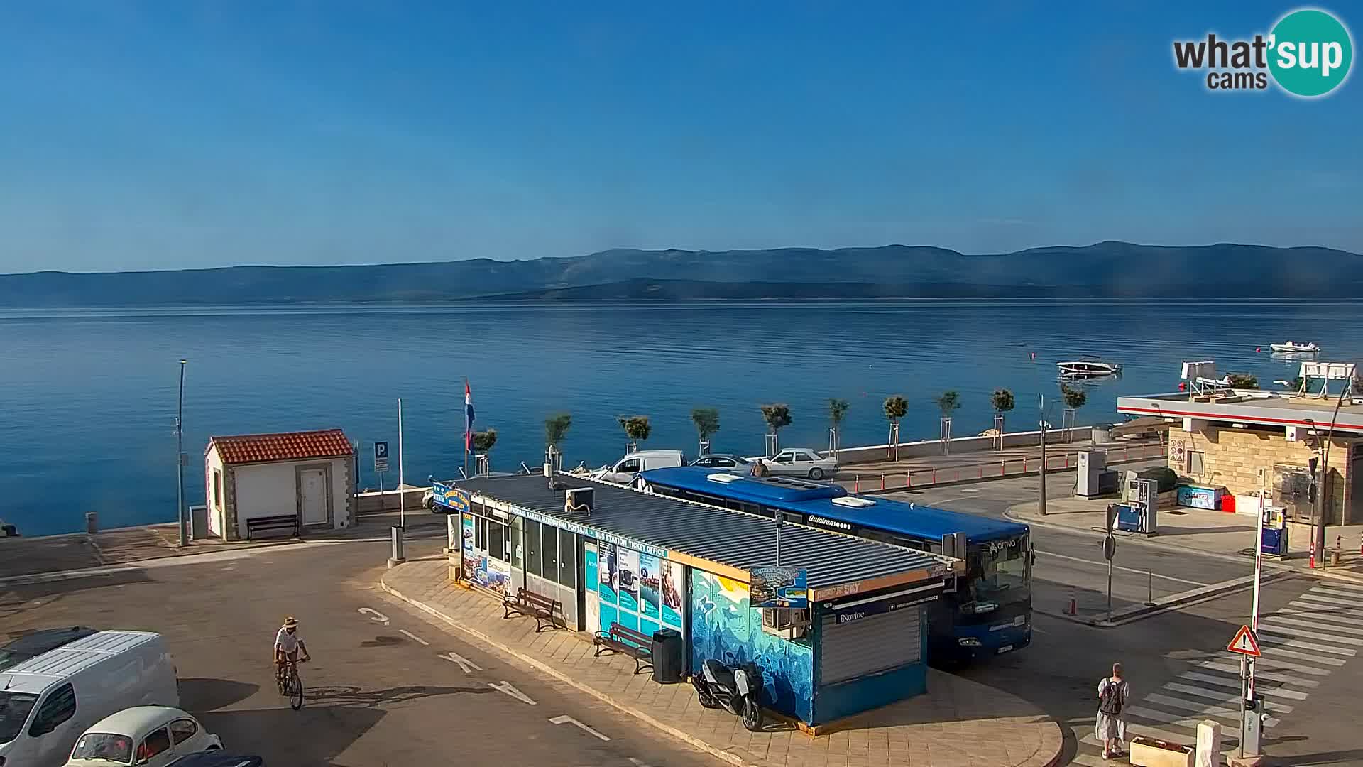 Webcam Bol centre-ville & marina – Vue en direct depuis Bol, île de Brač