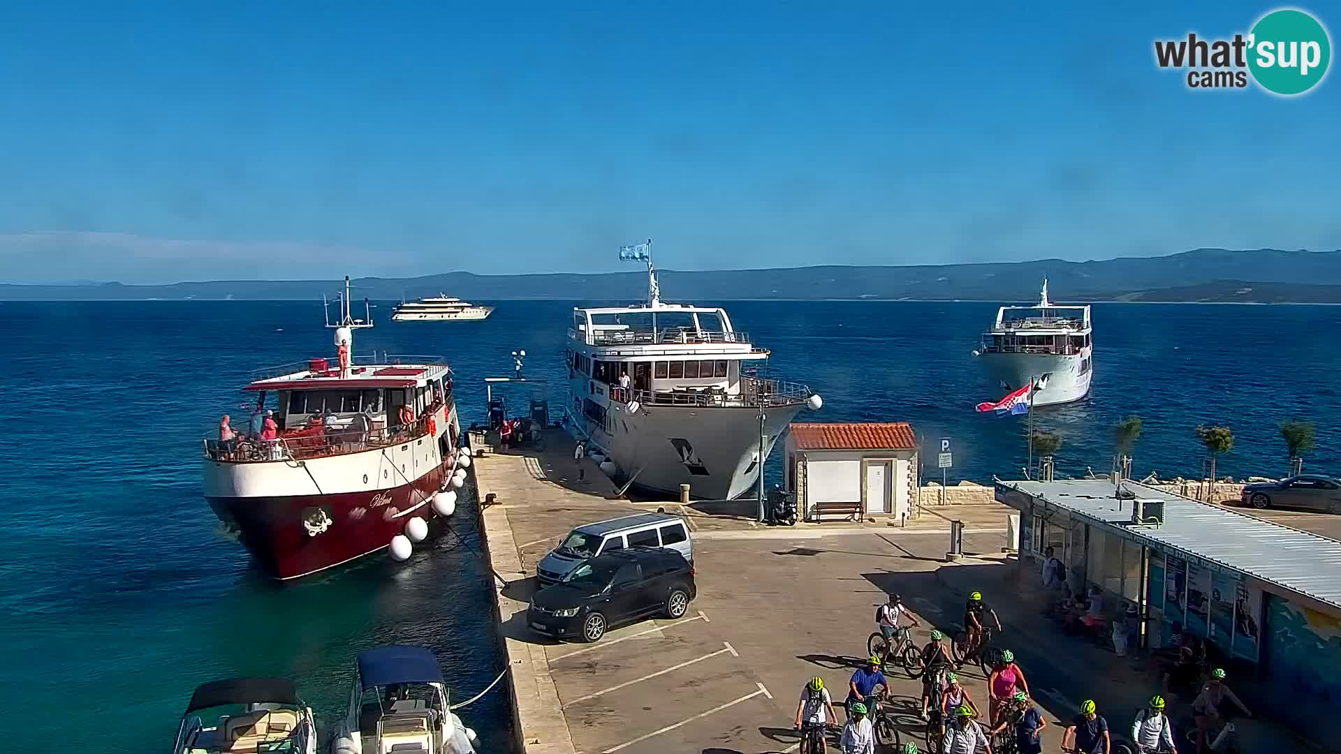 Webcam Bol Centre-Ville & Marina – Vue en direct depuis Bol, île de Brač
