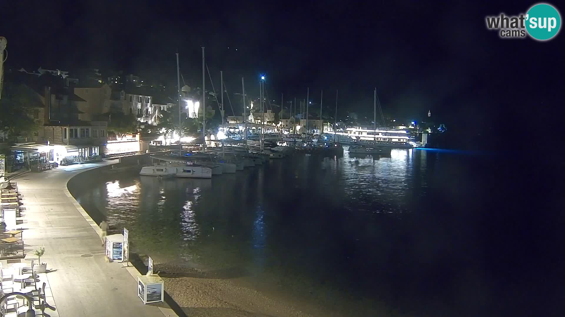 Spletna kamera Bol – Center mesta in marina v živo