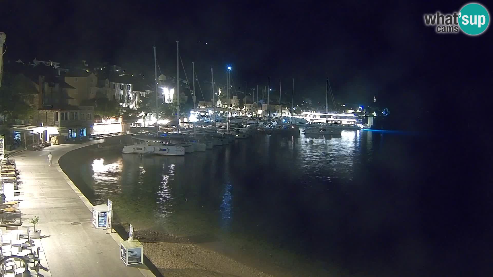 Spletna kamera Bol – Center mesta in marina v živo