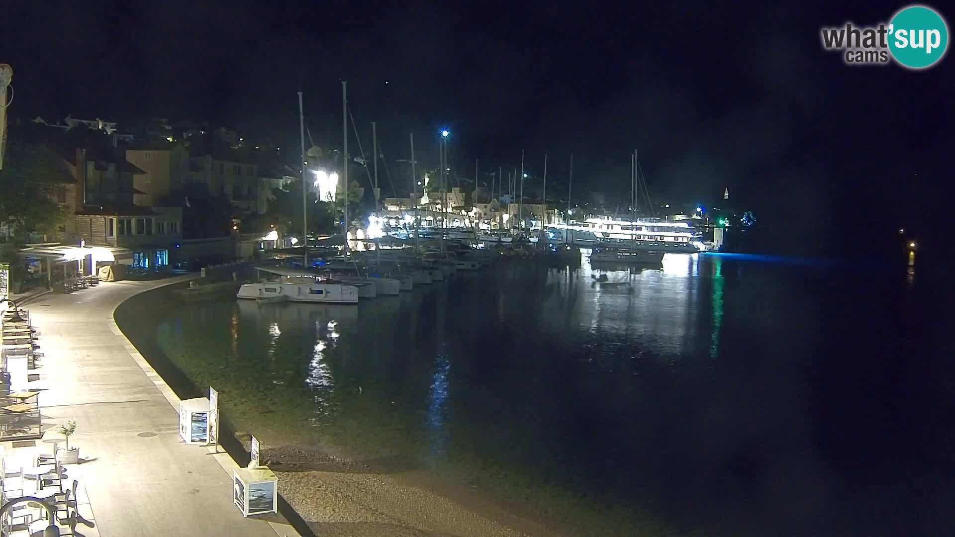 Webcam Bol centre-ville & marina – Vue en direct depuis Bol, île de Brač