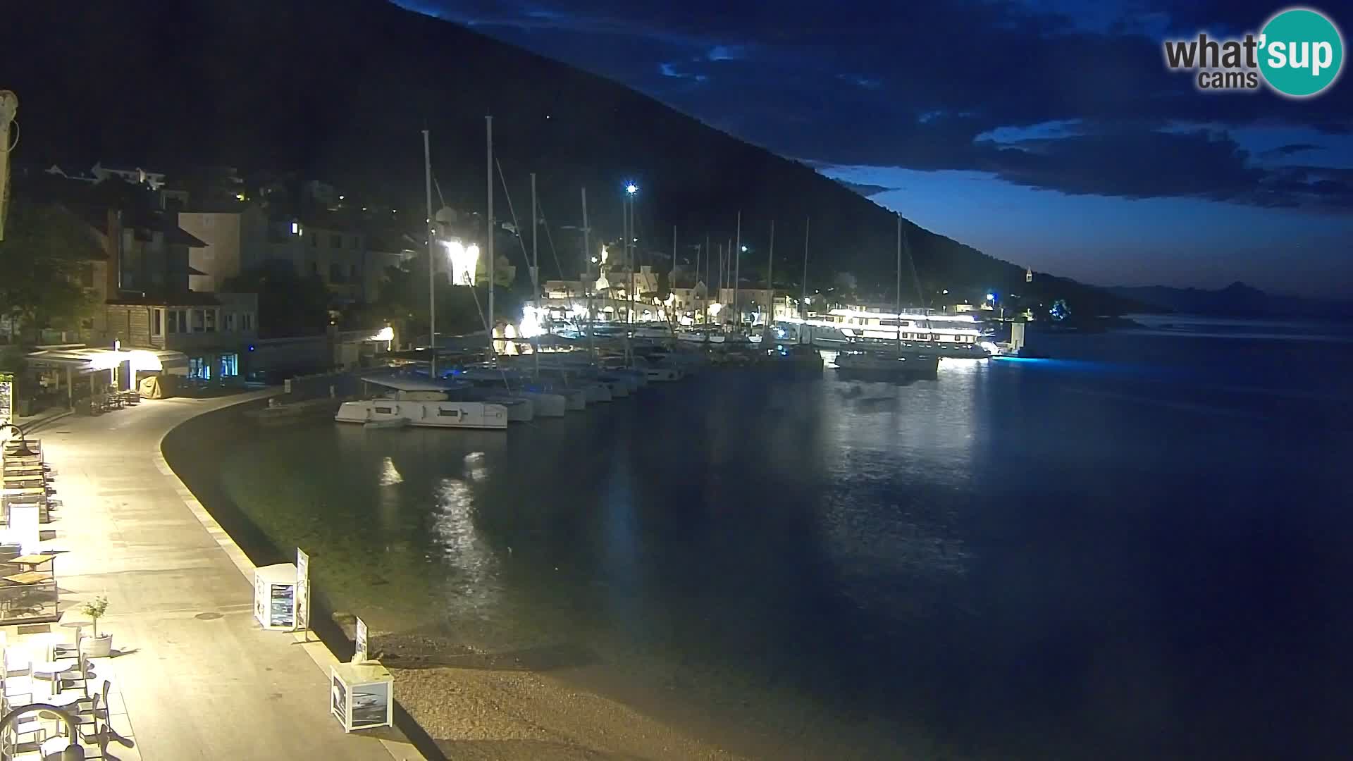 Webcam Bol Centre-Ville & Marina – Vue en direct depuis Bol, île de Brač