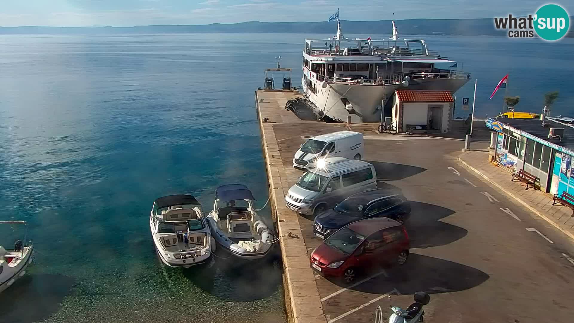 Webcam Bol Centre-Ville & Marina – Vue en direct depuis Bol, île de Brač