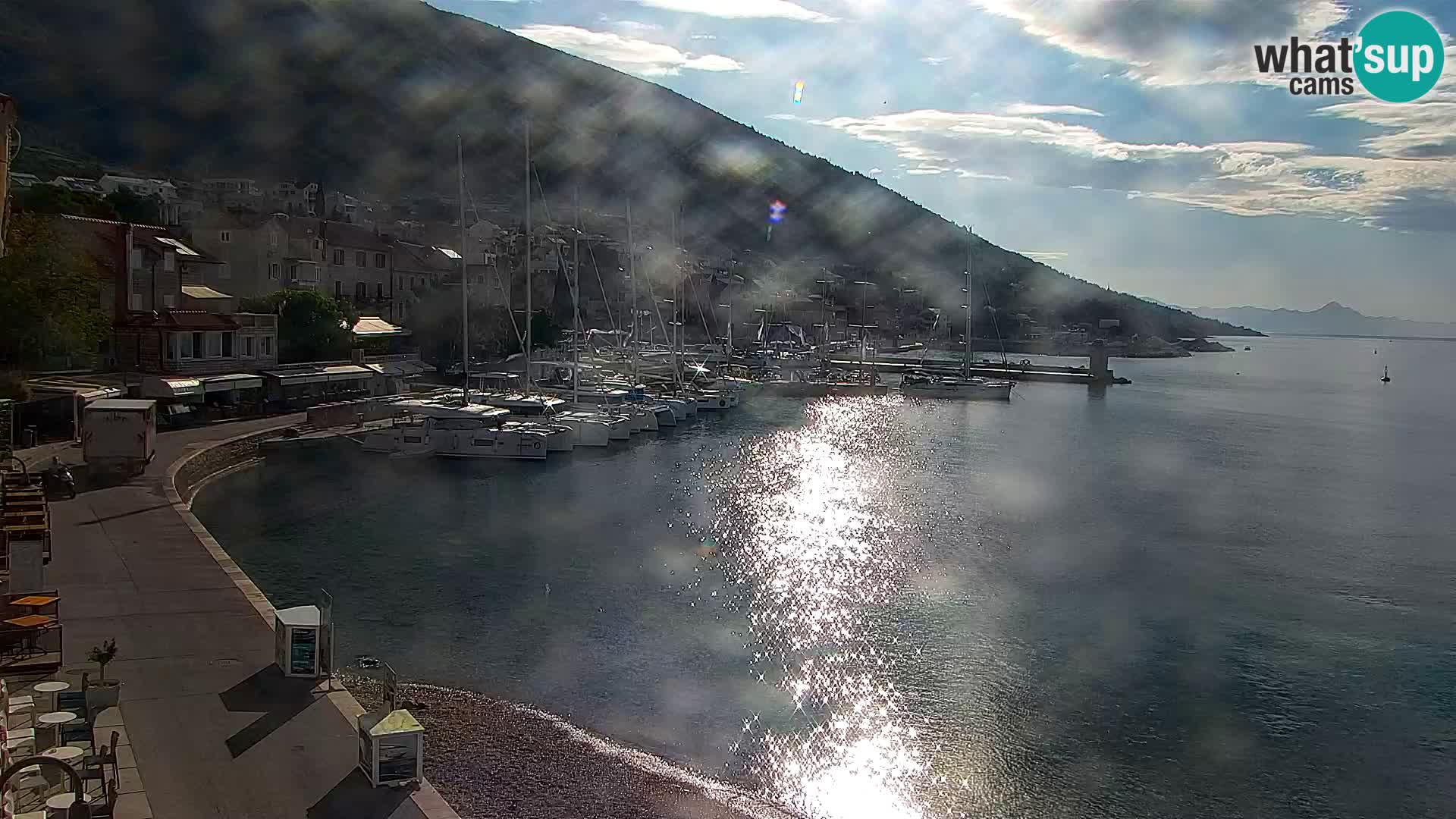 Webcam Bol centre-ville & marina – Vue en direct depuis Bol, île de Brač