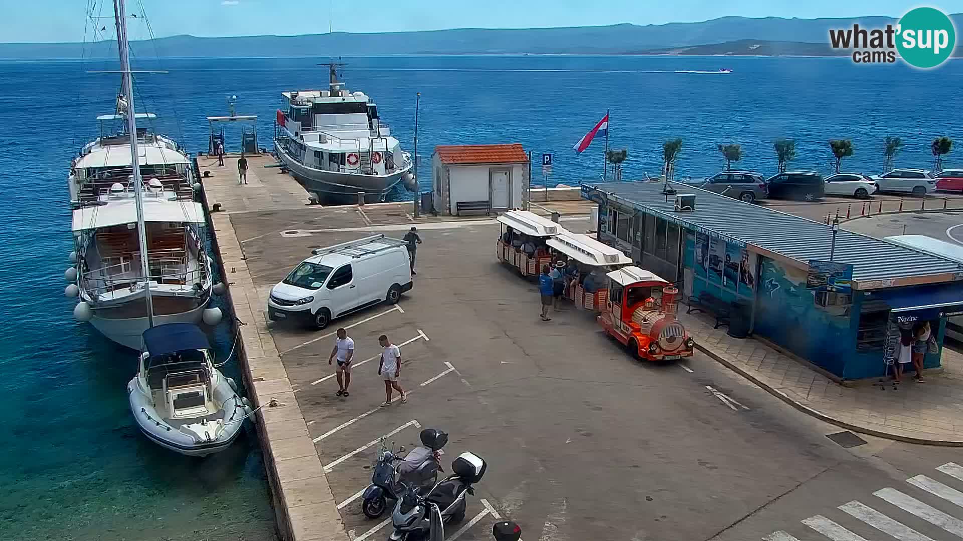 Webcam Bol centre-ville & marina – Vue en direct depuis Bol, île de Brač