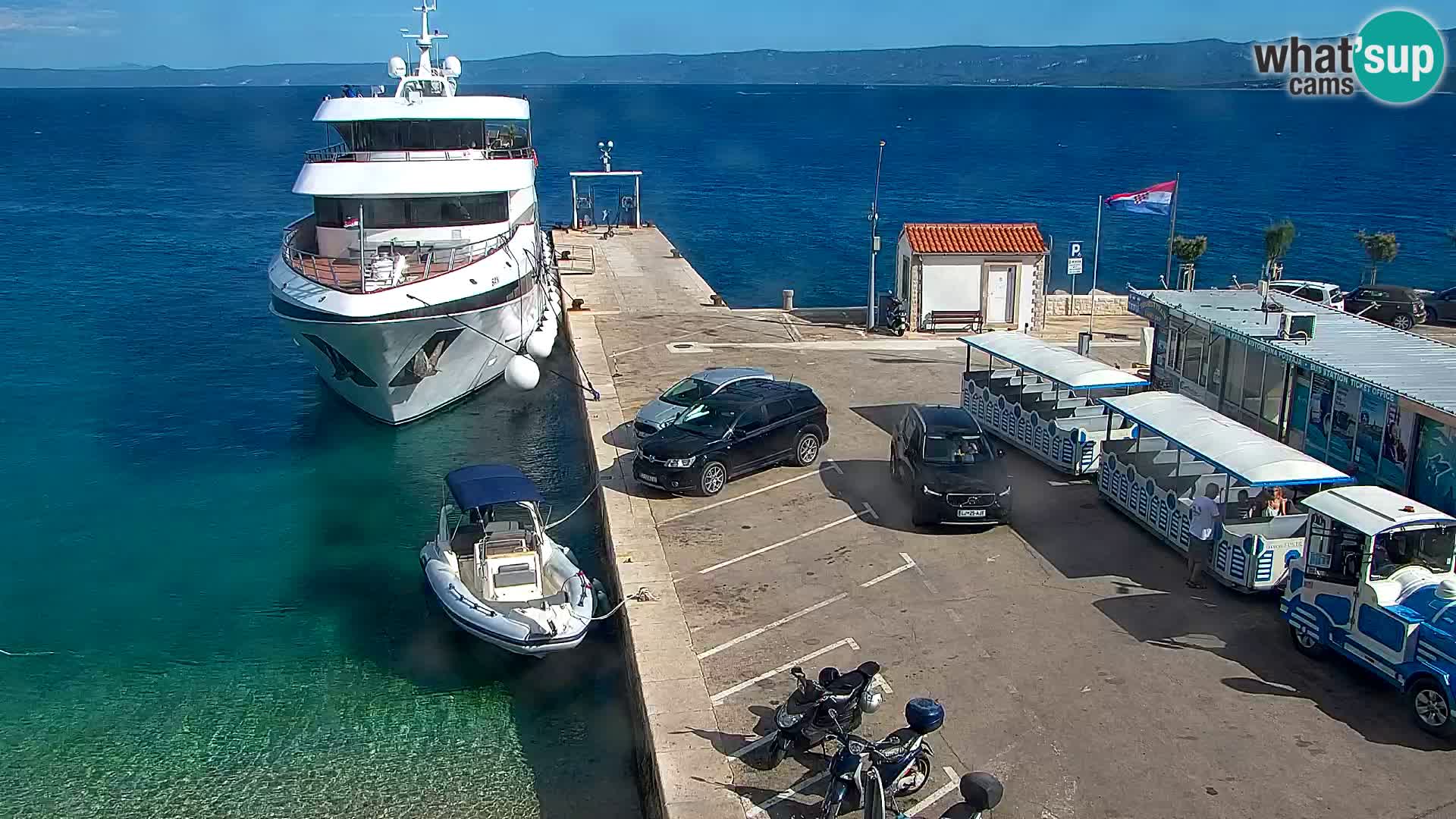 Webcam Bol Centre-Ville & Marina – Vue en direct depuis Bol, île de Brač