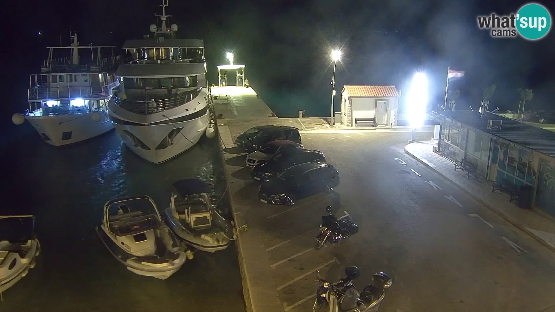 Webcam Bol Centre-Ville & Marina – Vue en direct depuis Bol, île de Brač