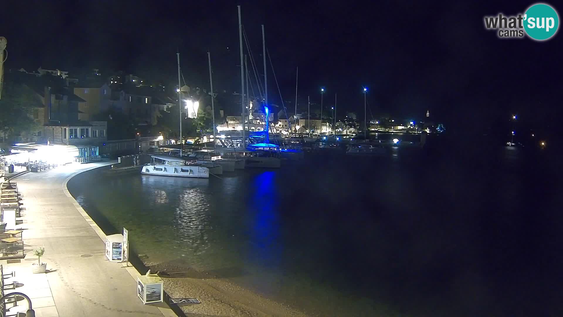 Webcam Bol centre-ville & marina – Vue en direct depuis Bol, île de Brač