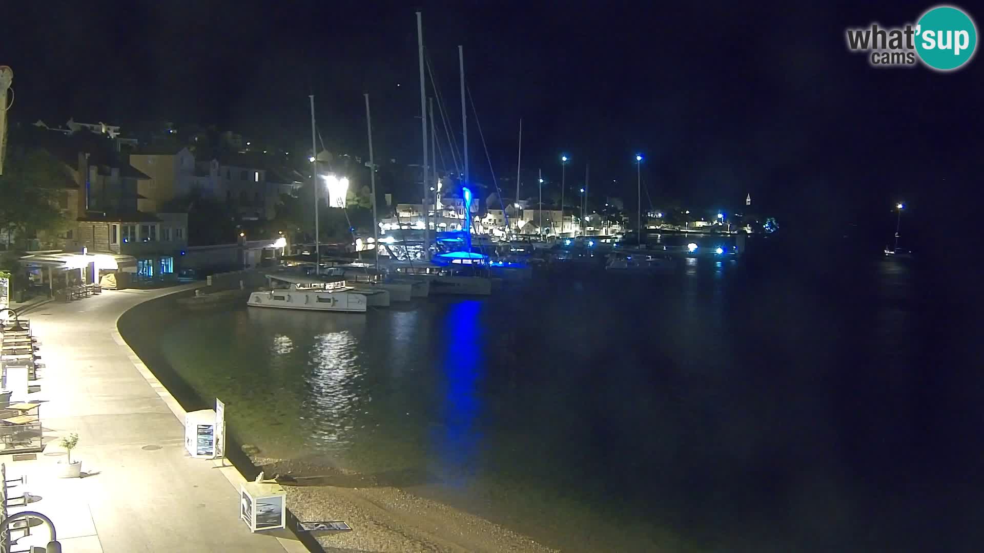 Webcam Bol centre-ville & marina – Vue en direct depuis Bol, île de Brač