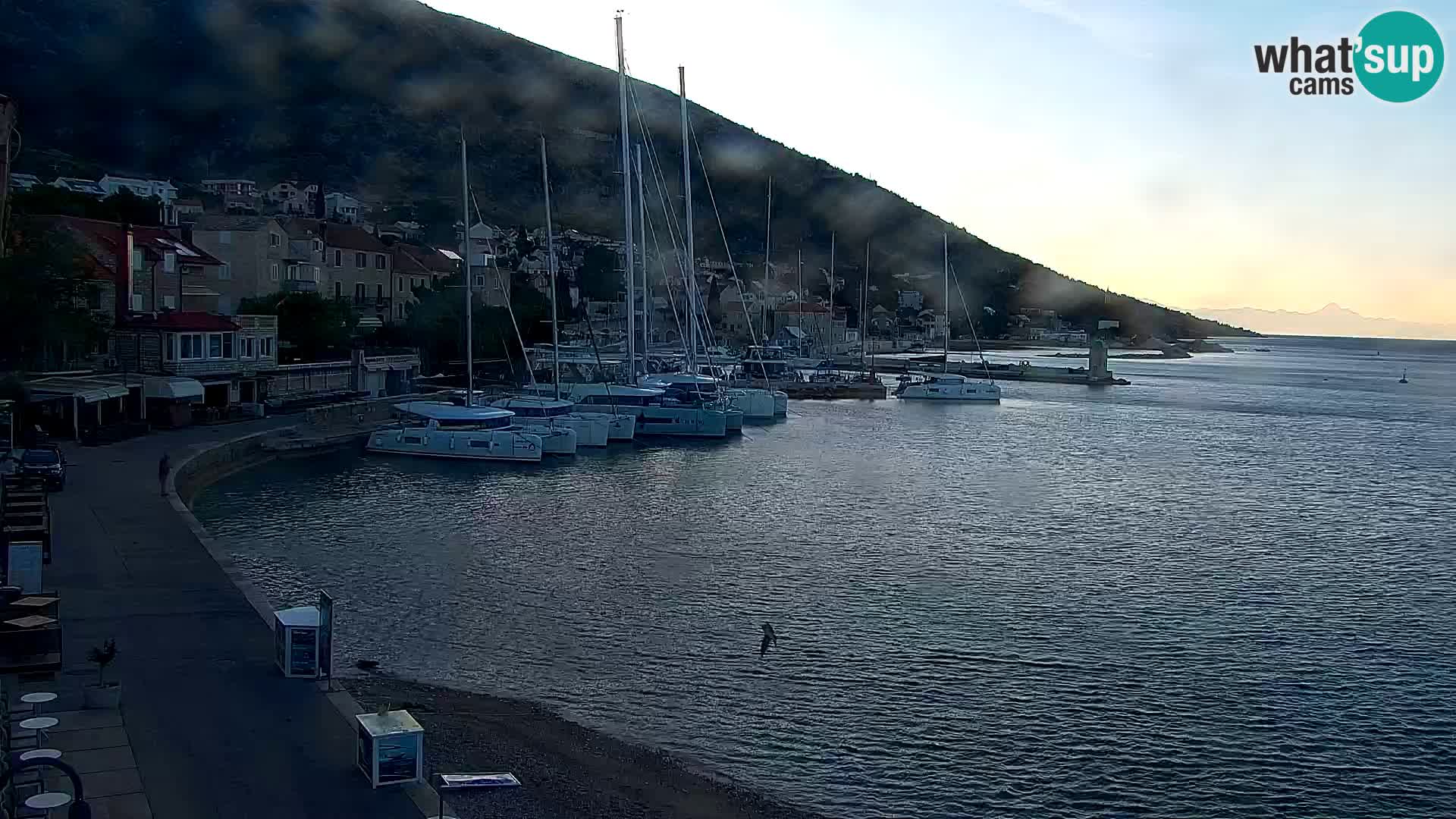 Webcam Bol centre-ville & marina – Vue en direct depuis Bol, île de Brač